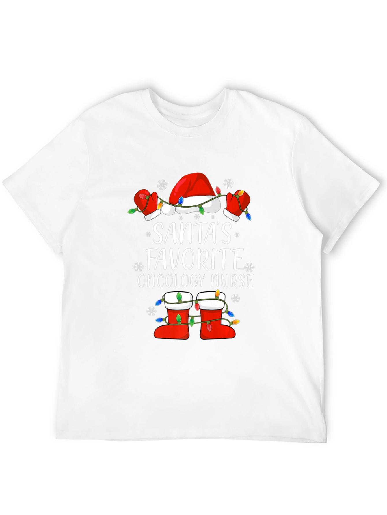 Santas Favorite Oncology Nurse Christmas T-Shirt