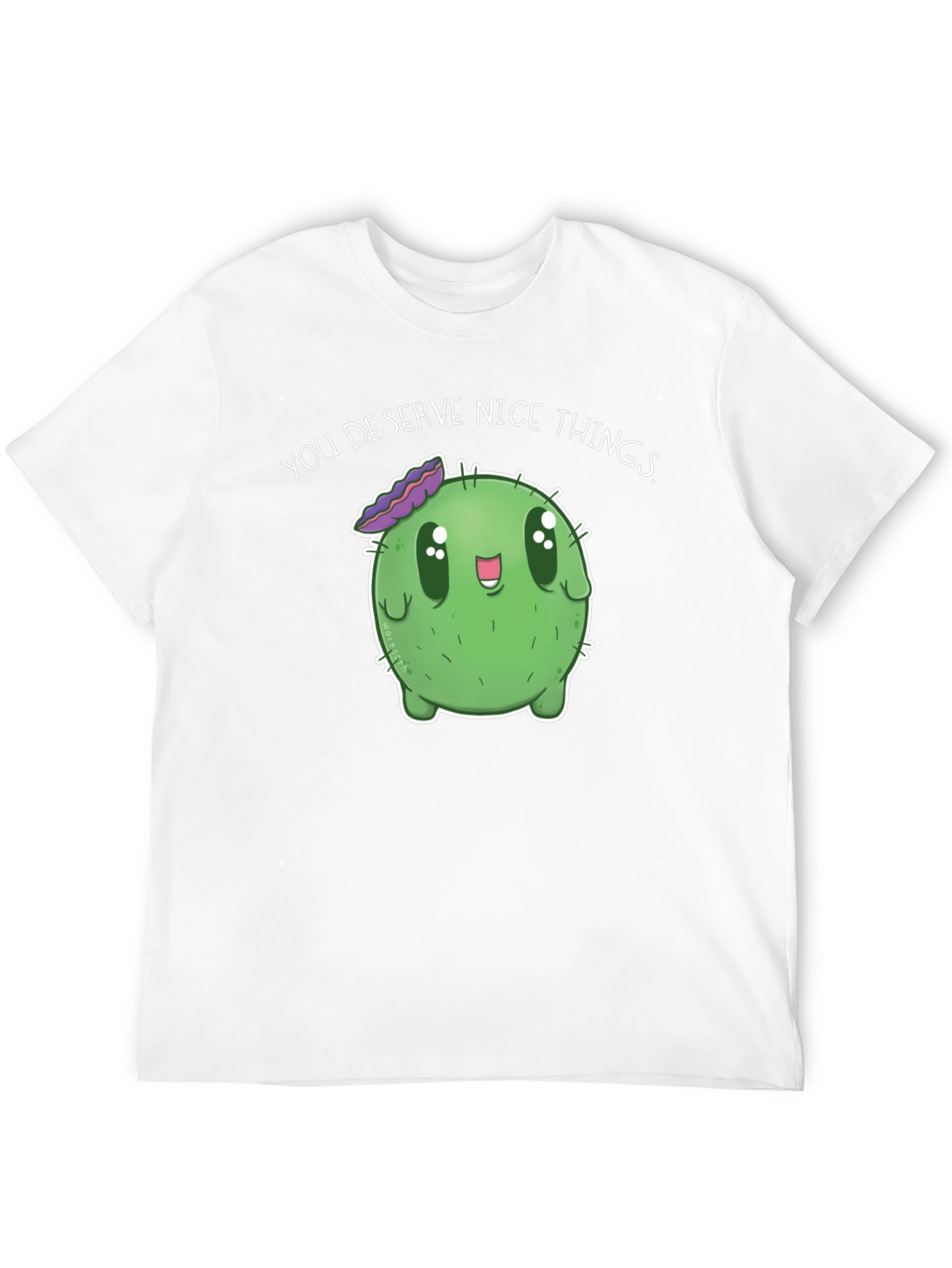 Cute Cactus Tee - You Deserve Nice Things
