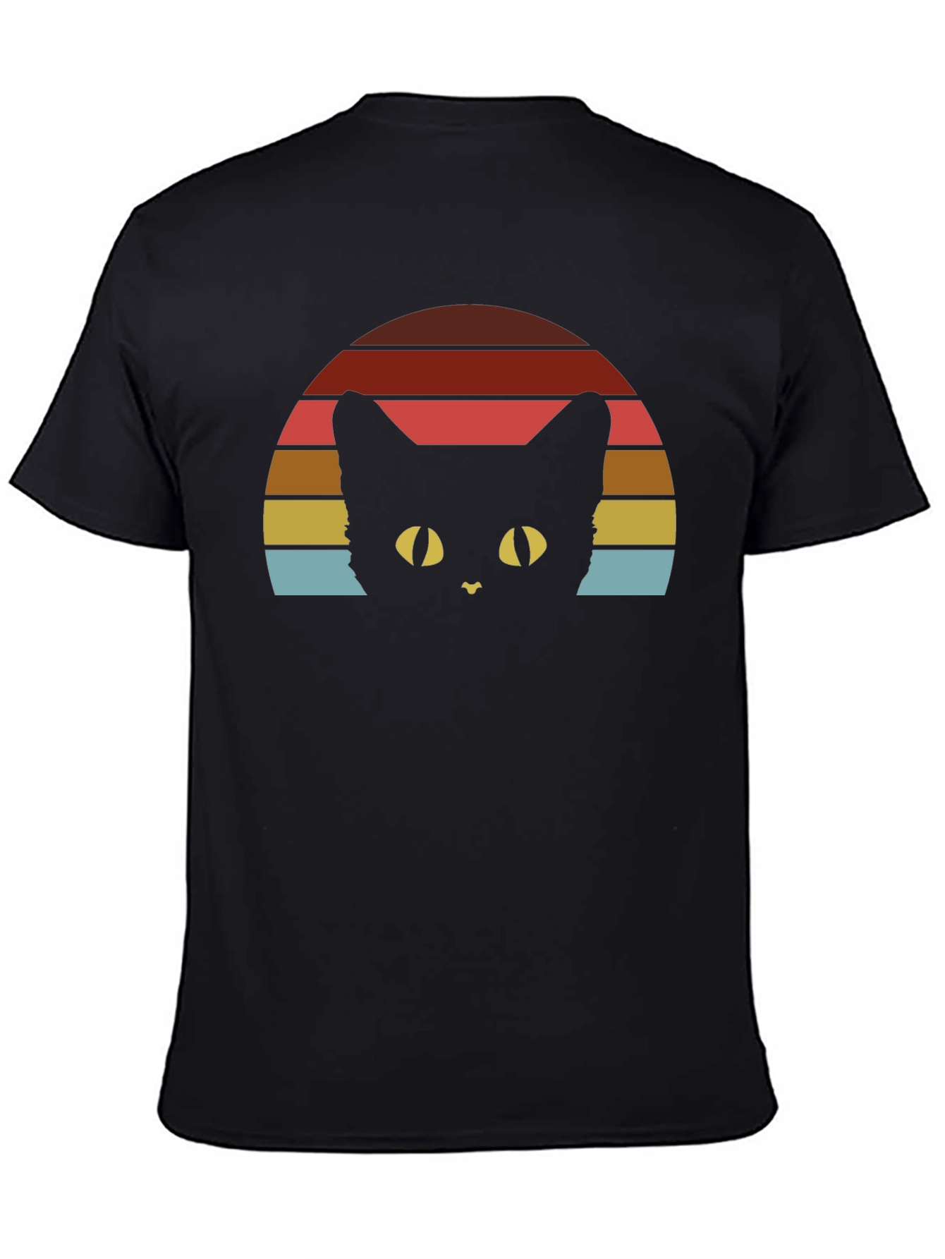 Retro Cat Sunset T-Shirt