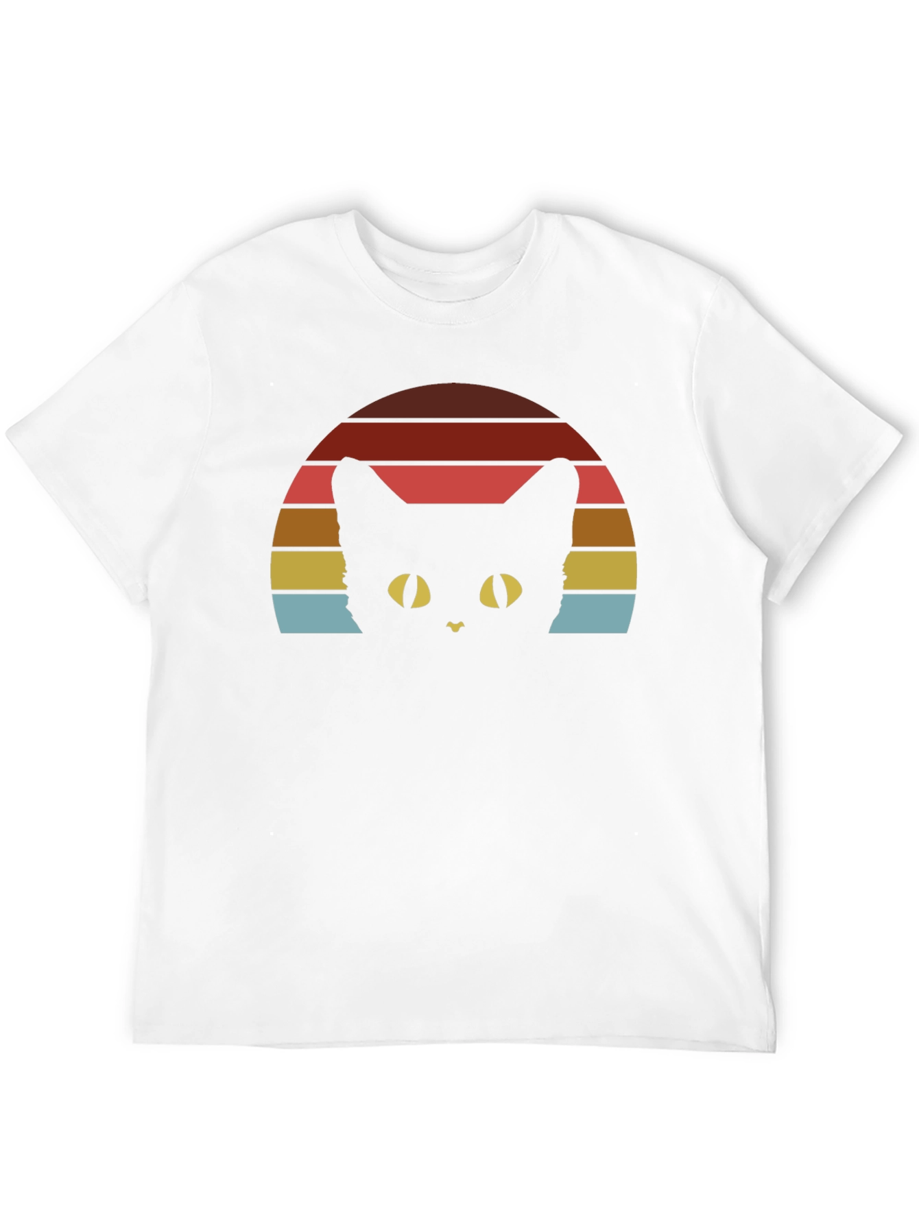 Retro Cat Sunset T-Shirt