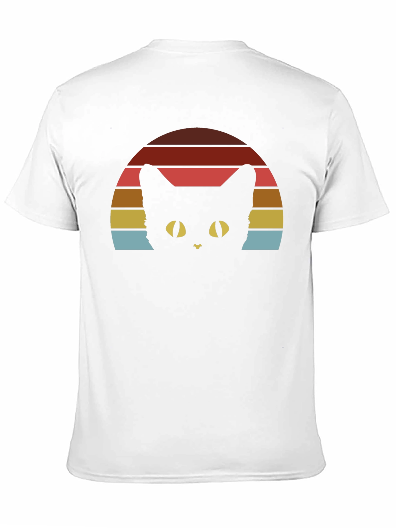 Retro Cat Sunset T-Shirt