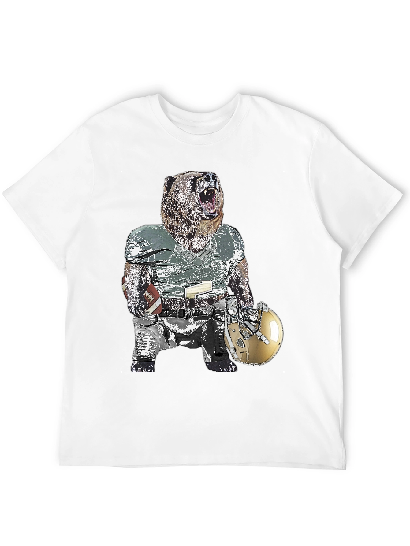 Bear Football Player T-Shirt
