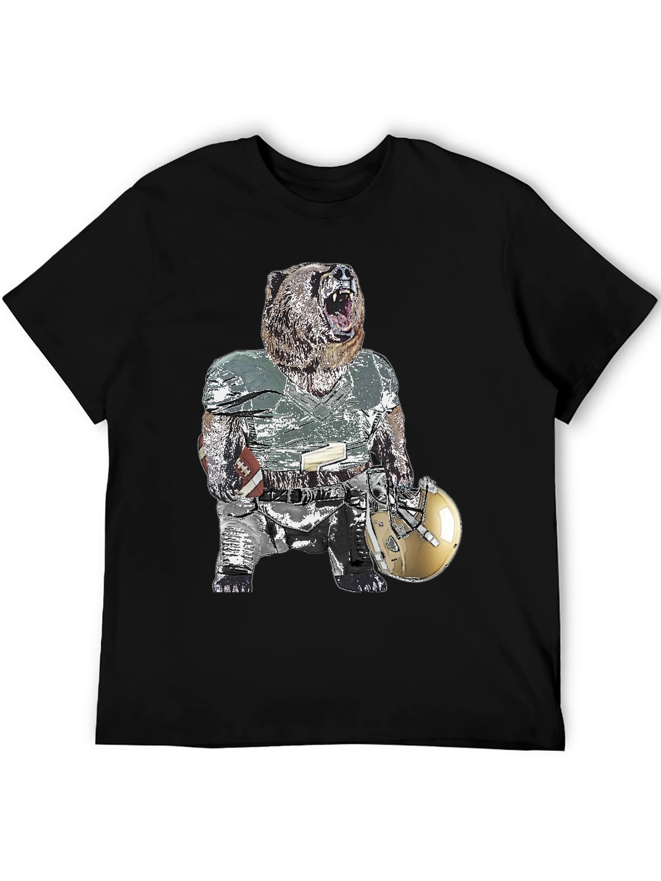 Bear Football Player T-Shirt