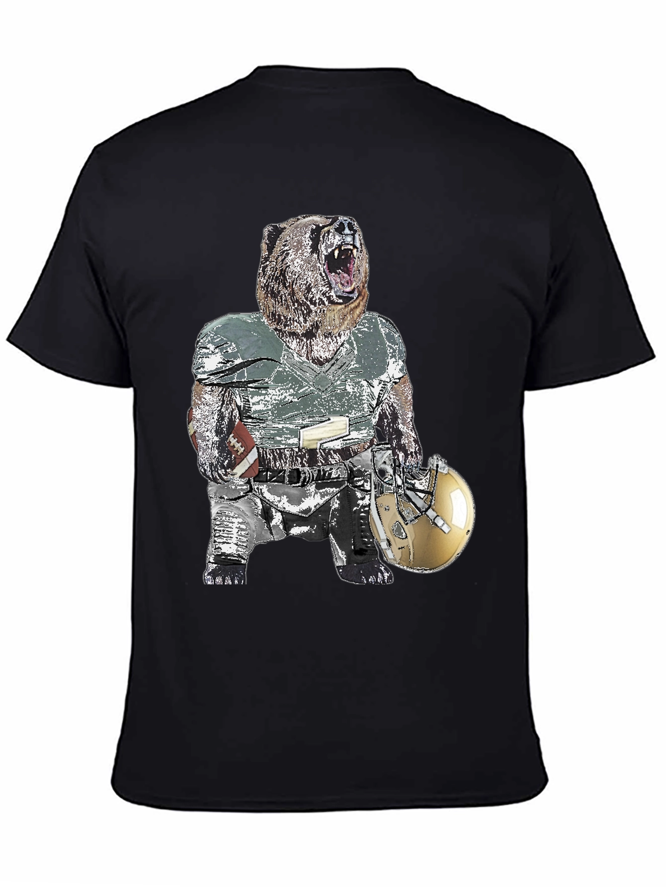 Bear Football Player T-Shirt