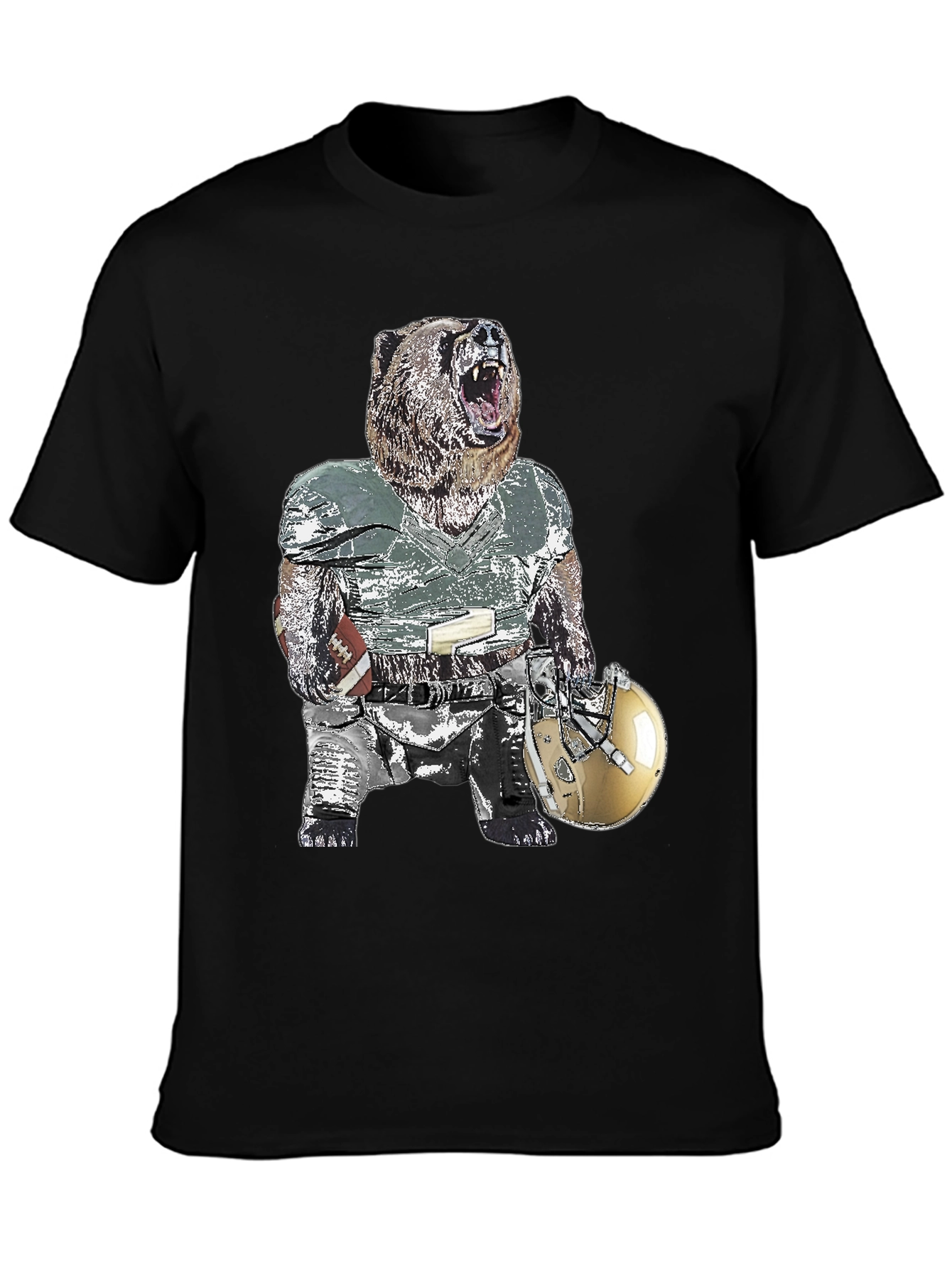 Bear Football Player T-Shirt