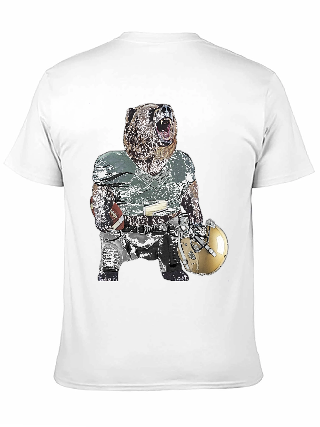 Bear Football Player T-Shirt