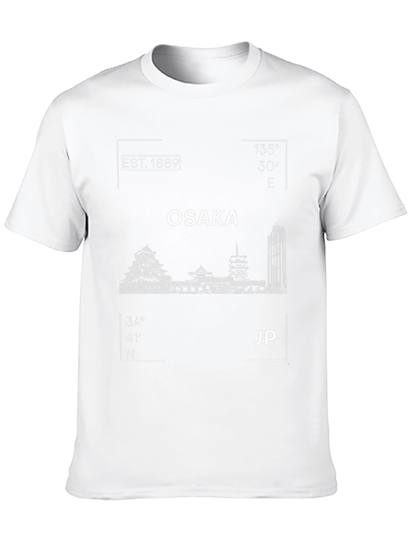 Osaka Japan Landmark Graphic Tee - Est. 1889