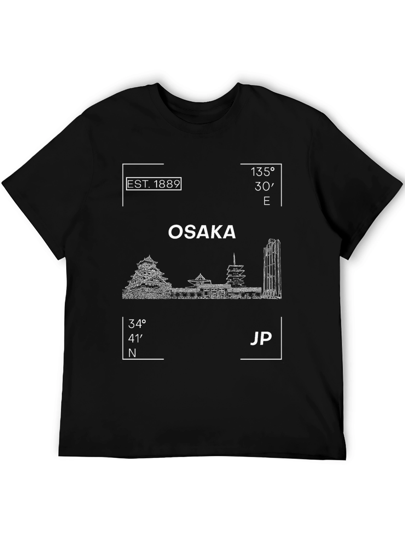 Osaka Japan Landmark Graphic Tee - Est. 1889