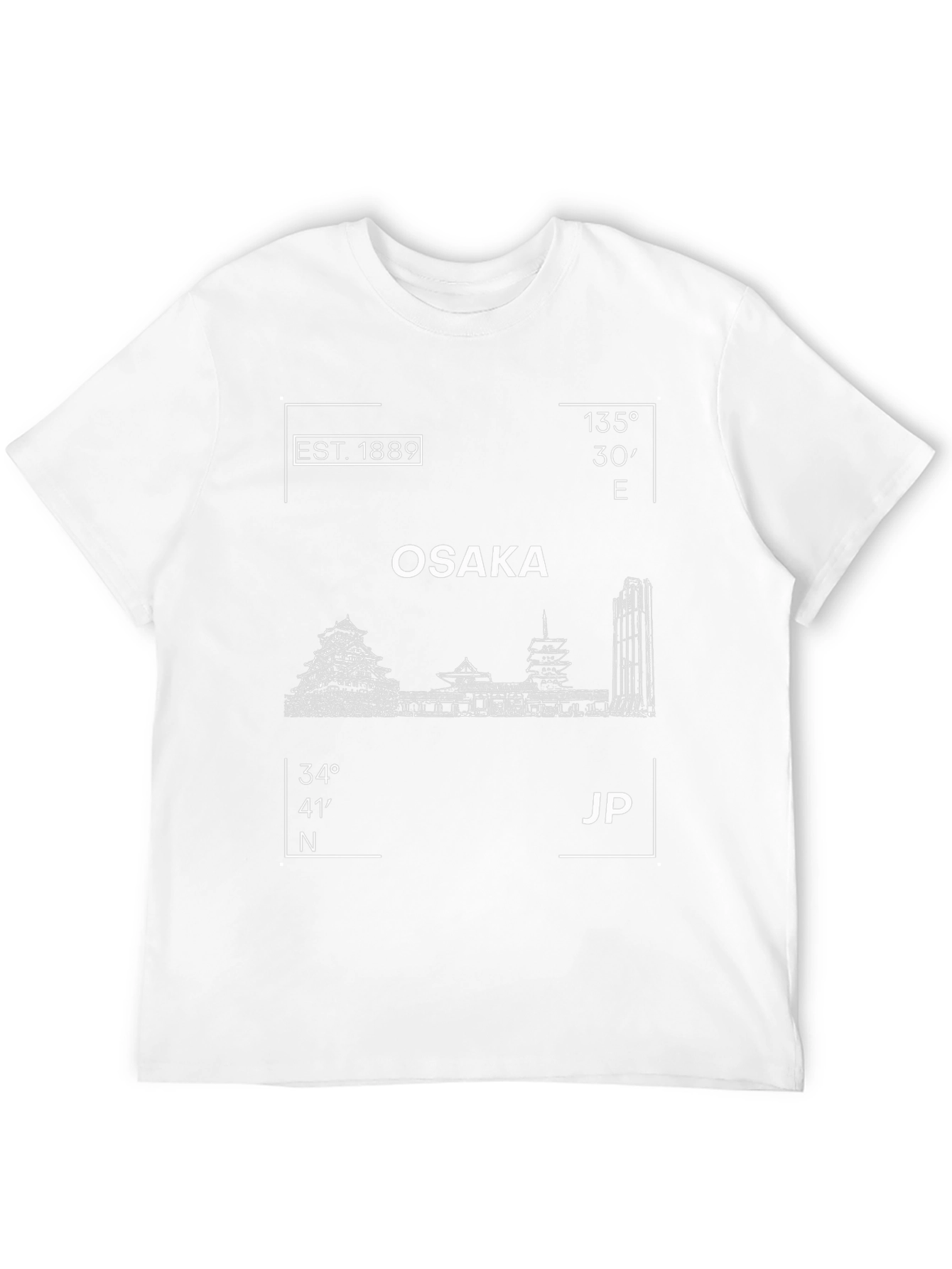 Osaka Japan Landmark Graphic Tee - Est. 1889