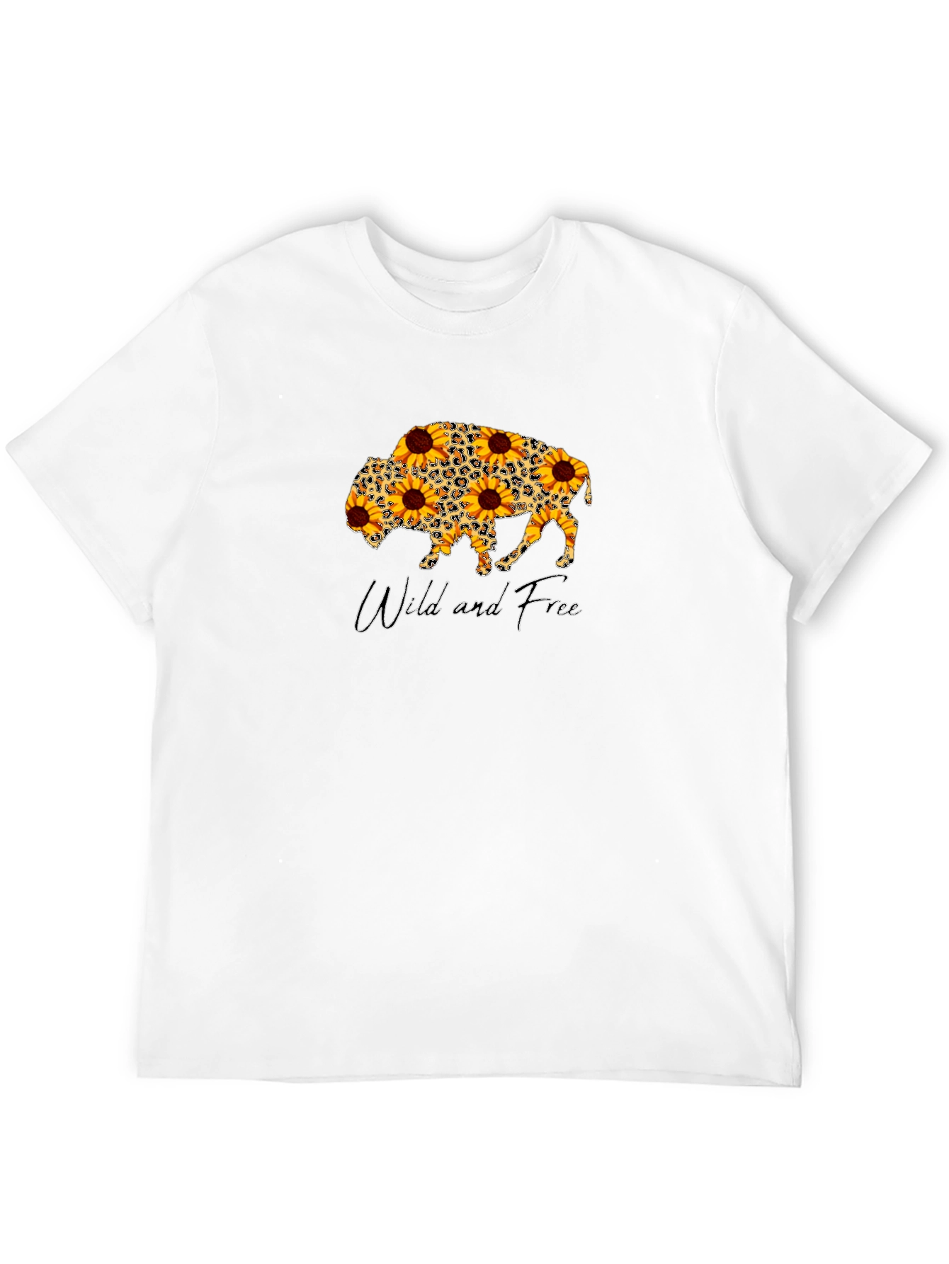 Wild and Free Sunflower Buffalo T-Shirt