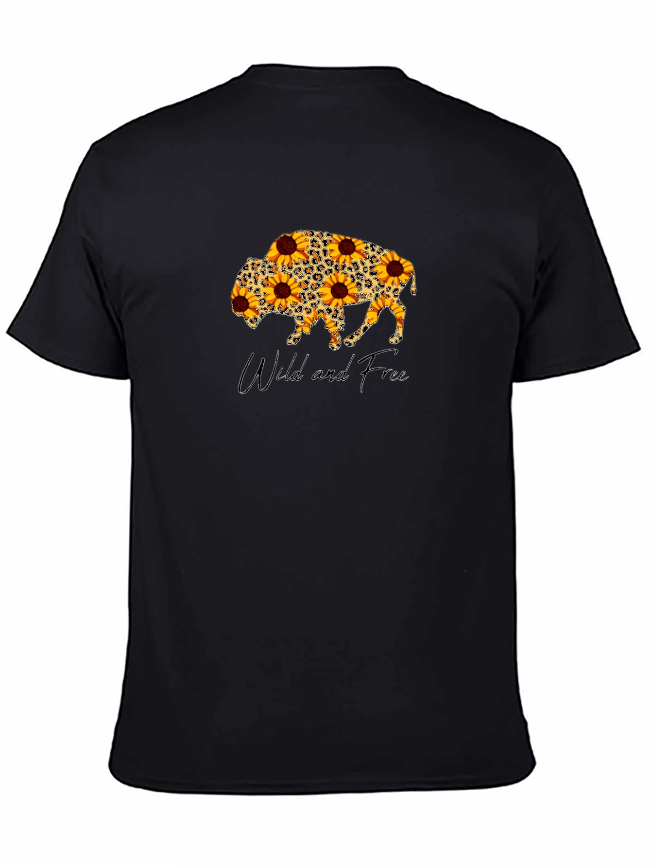 Wild and Free Sunflower Buffalo T-Shirt