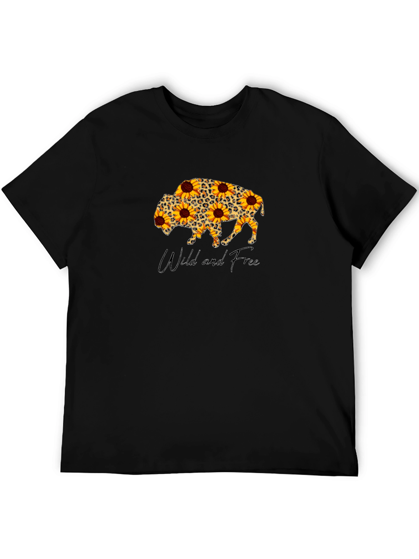 Wild and Free Sunflower Buffalo T-Shirt