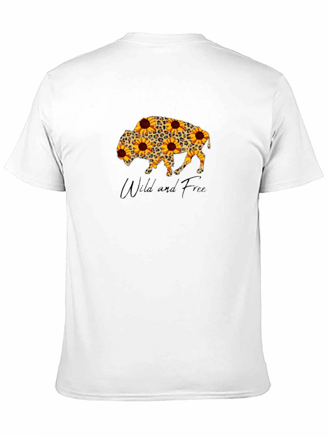 Wild and Free Sunflower Buffalo T-Shirt