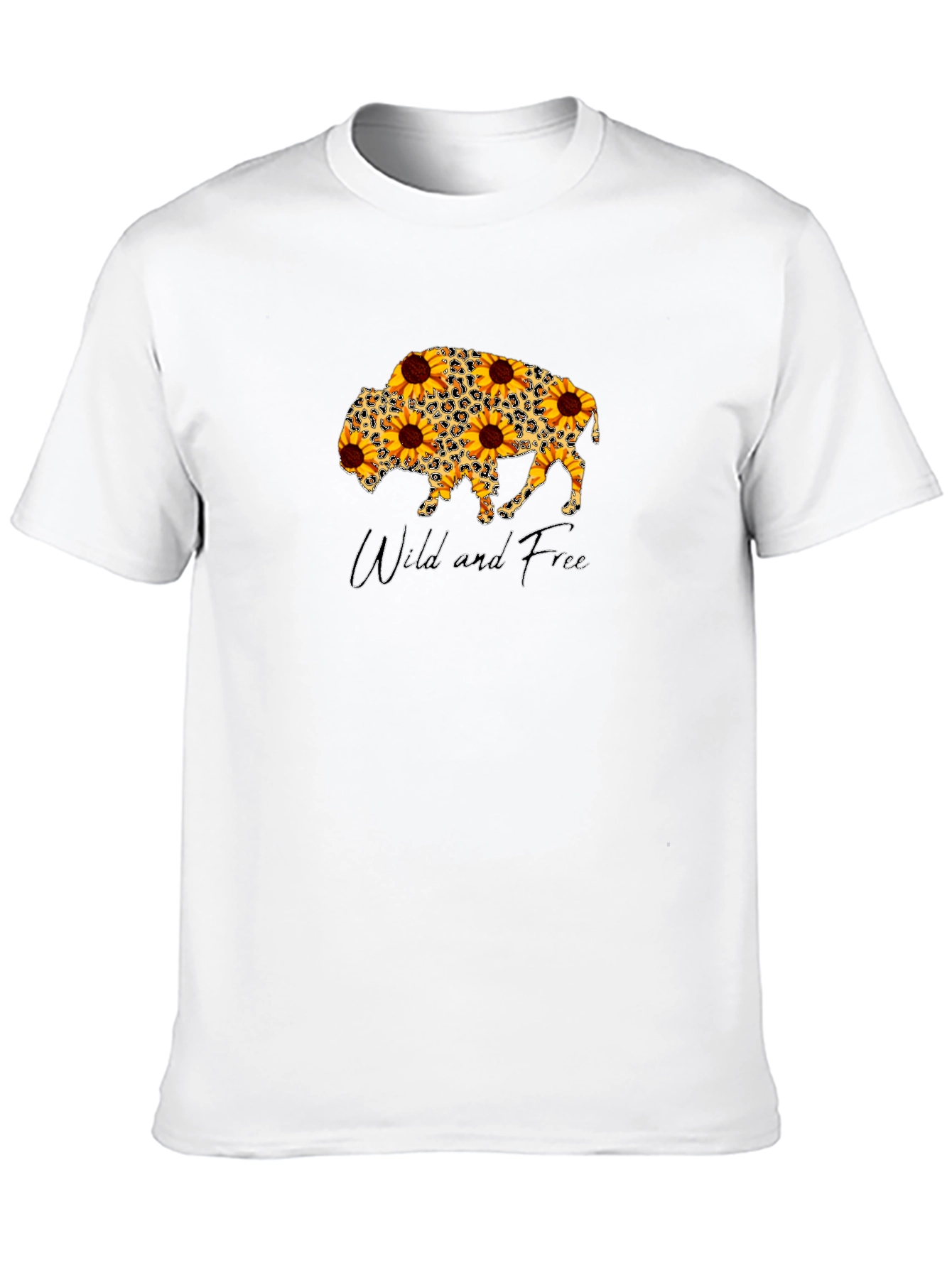 Wild and Free Sunflower Buffalo T-Shirt