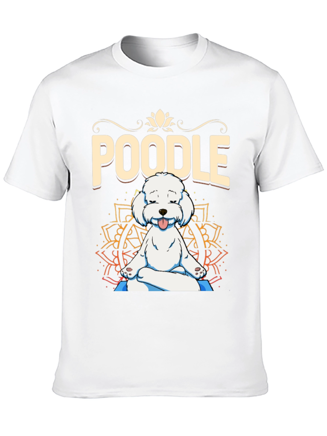 Yoga Poodle Black T-Shirt