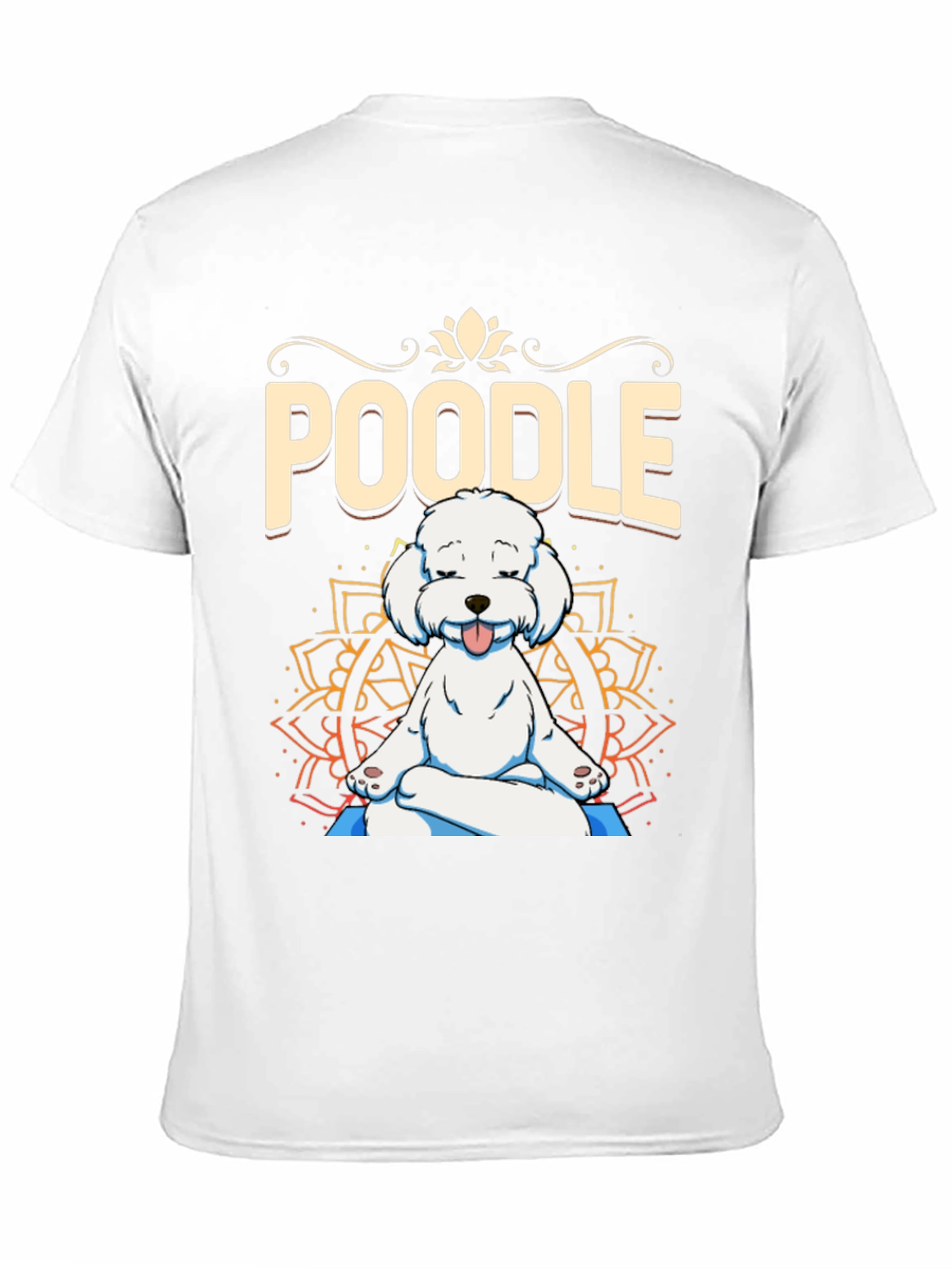 Yoga Poodle Black T-Shirt