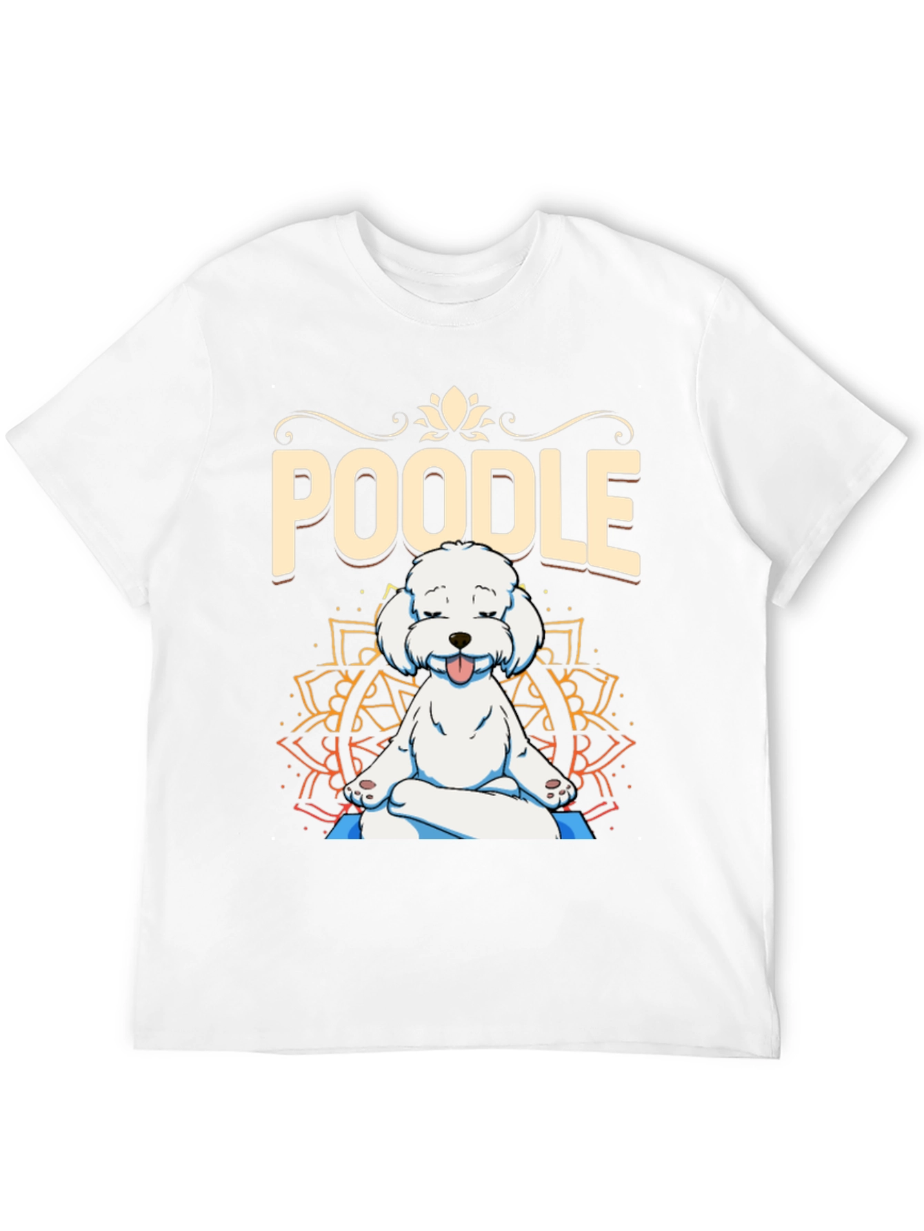 Yoga Poodle Black T-Shirt