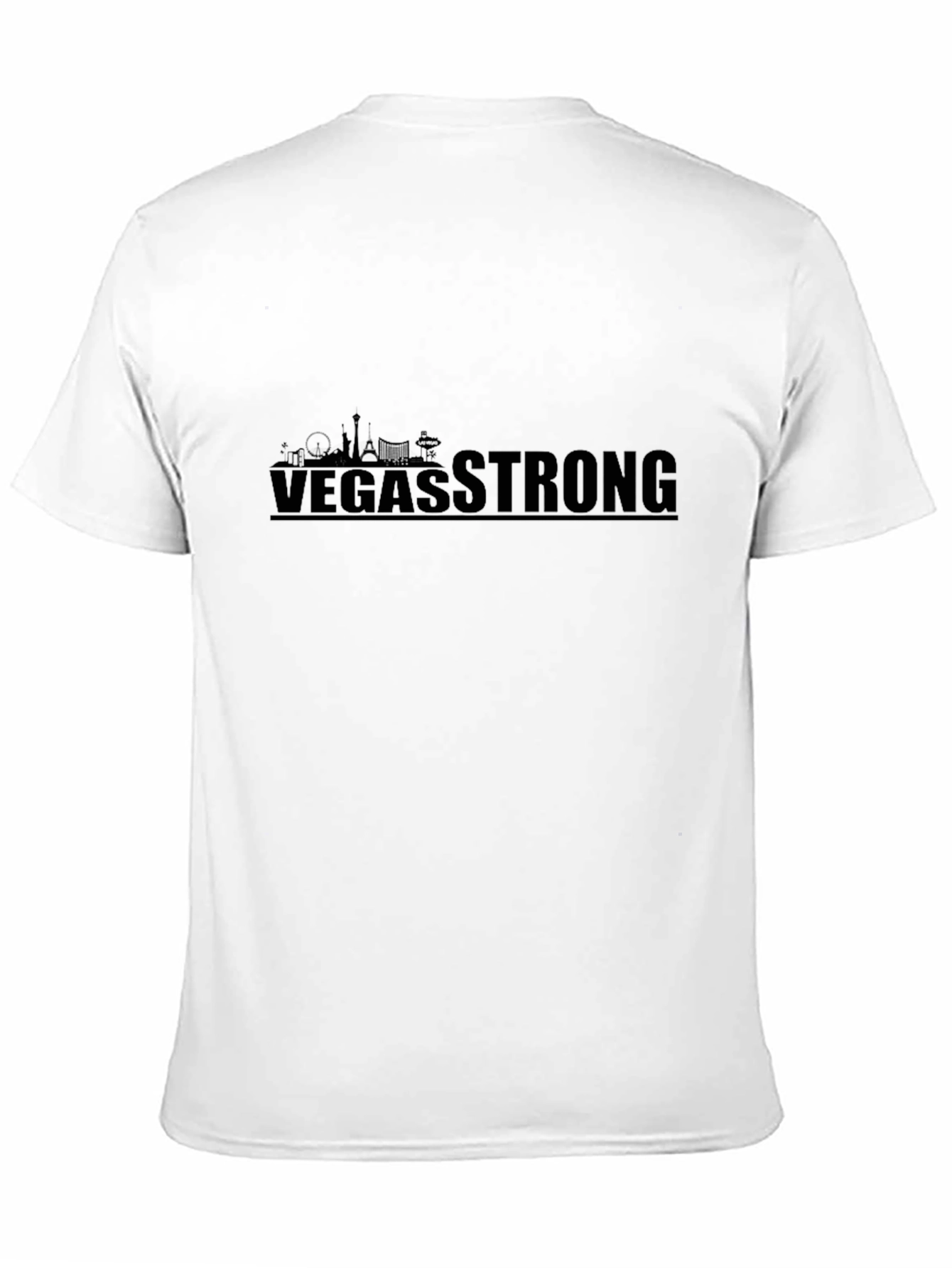Vegas Strong Graphic Tee - Black Cotton T-Shirt