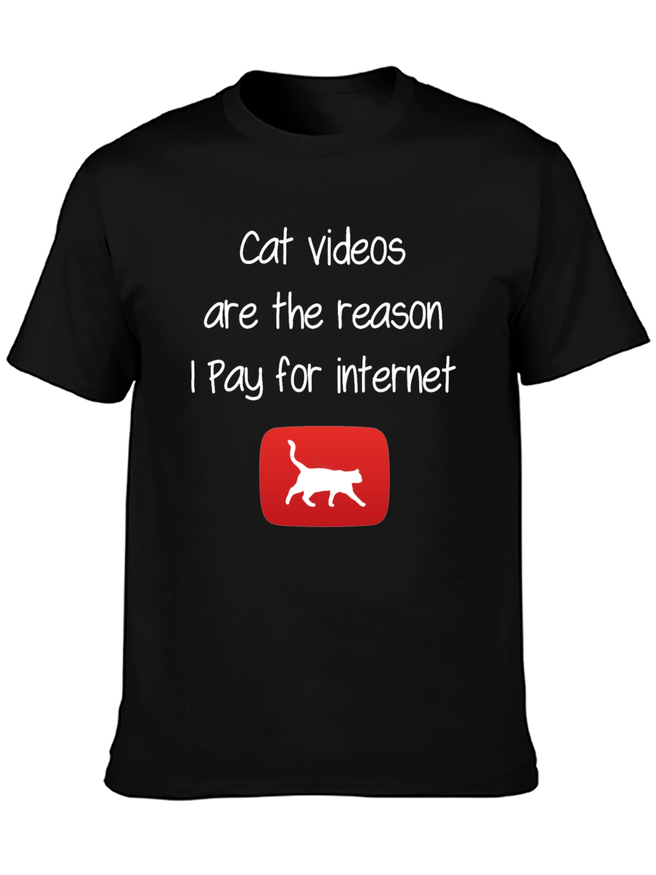 Cat Videos Internet T-Shirt - Funny Graphic Tee