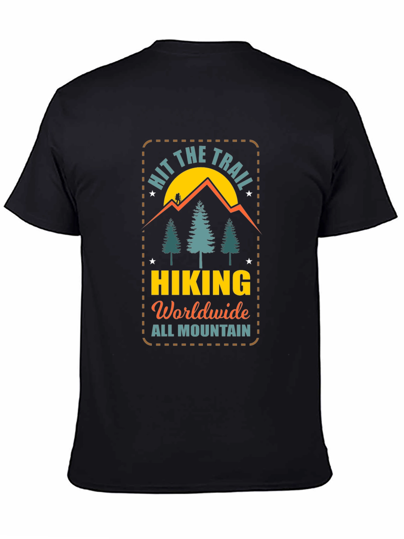 Hit the Trail Hiking T-Shirt - Mountain Adventure Tee