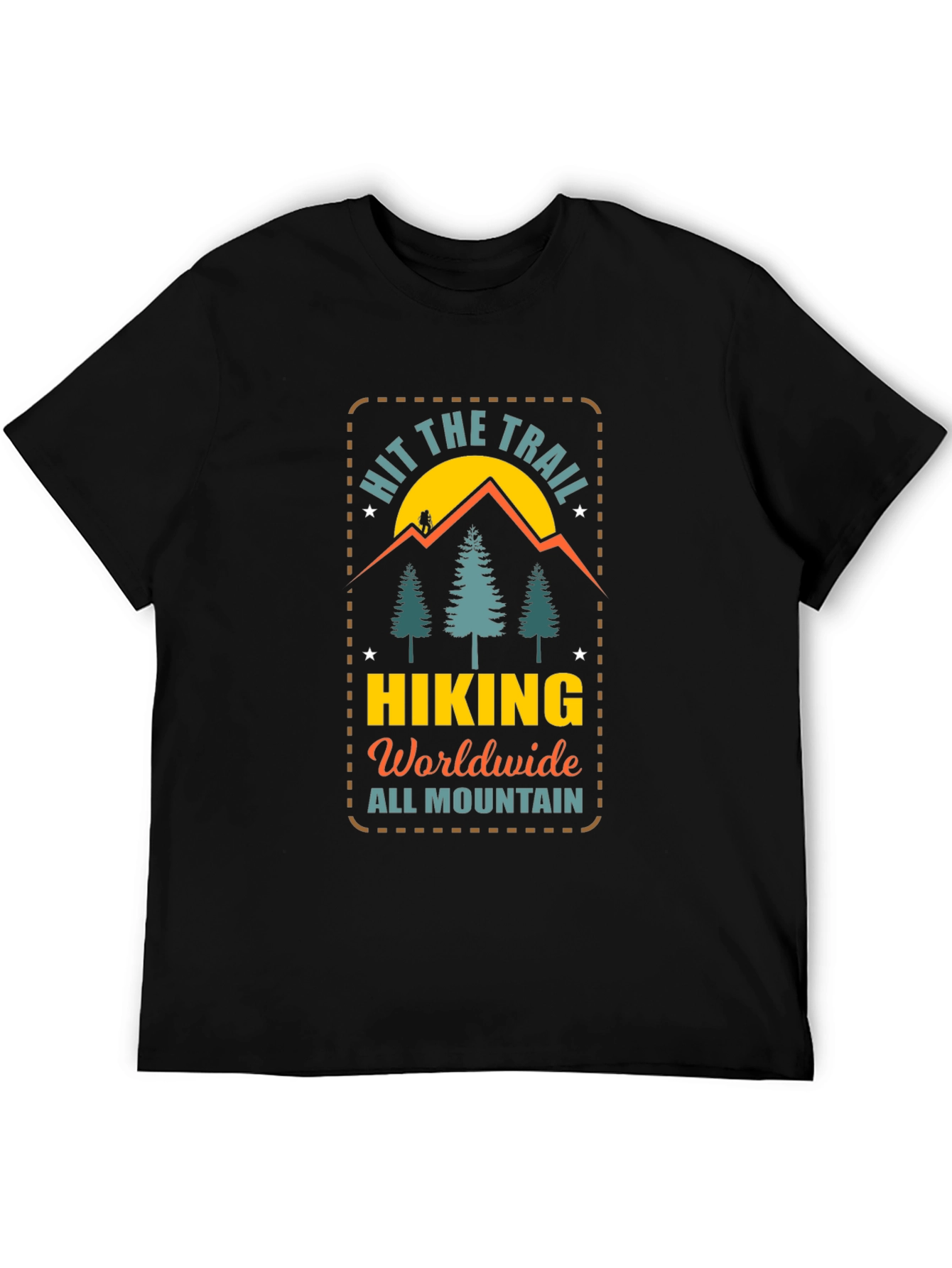 Hit the Trail Hiking T-Shirt - Mountain Adventure Tee