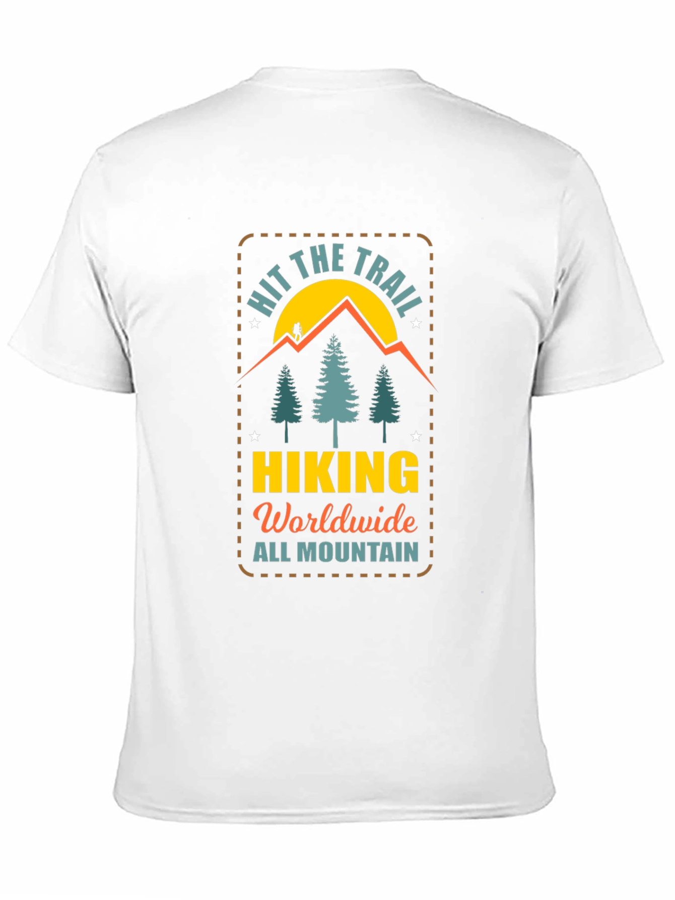 Hit the Trail Hiking T-Shirt - Mountain Adventure Tee