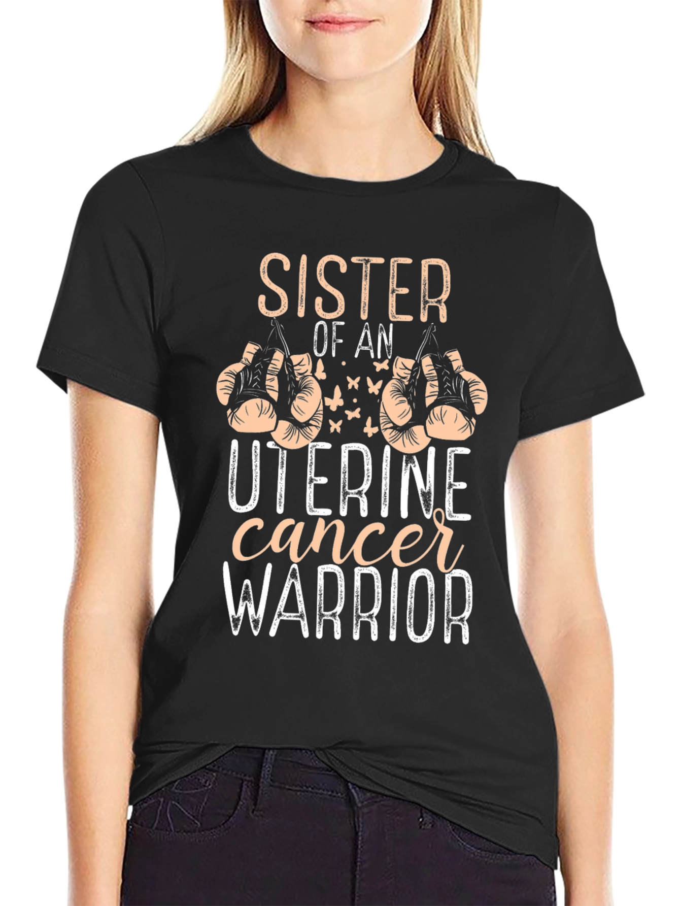 Uterine Cancer Warrior Sister T-Shirt