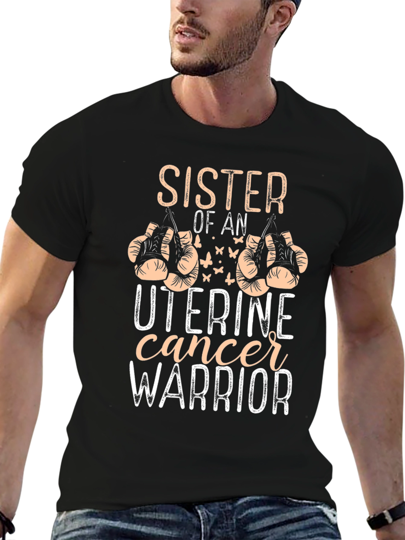 Uterine Cancer Warrior Sister T-Shirt