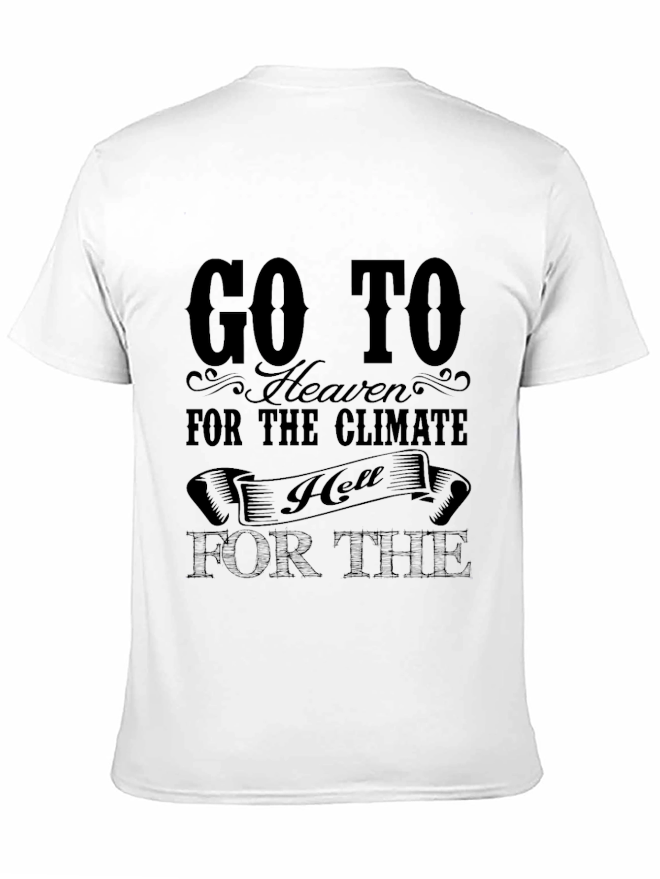 Go to Heaven Graphic Tee - Black Cotton T-Shirt