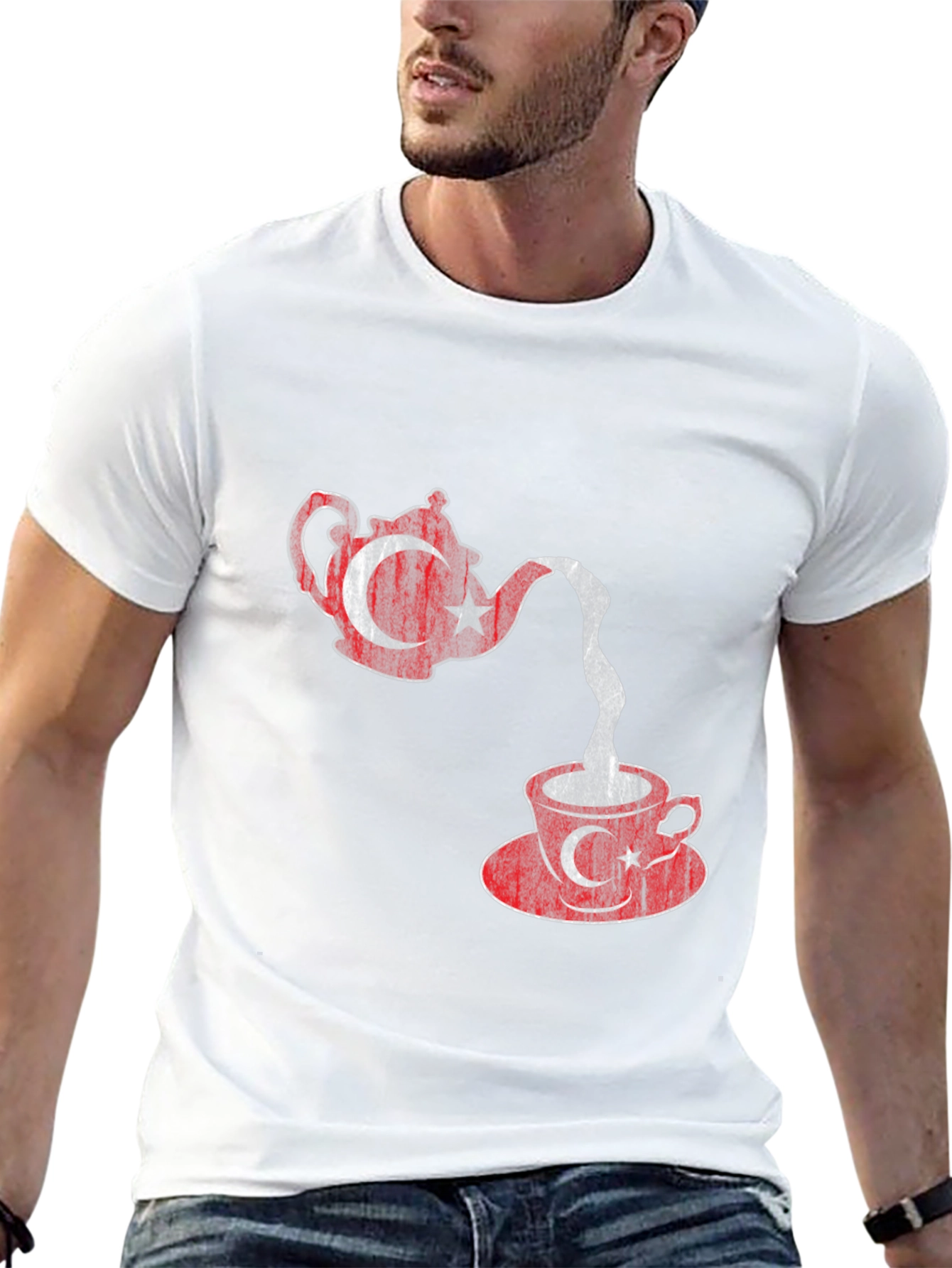 Turkey Tea Flag Graphic T-Shirt