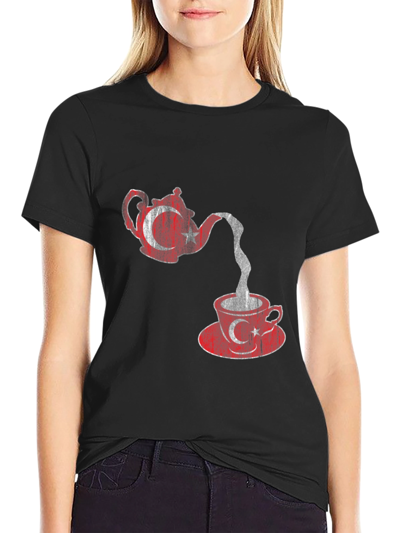 Turkey Tea Flag Graphic T-Shirt