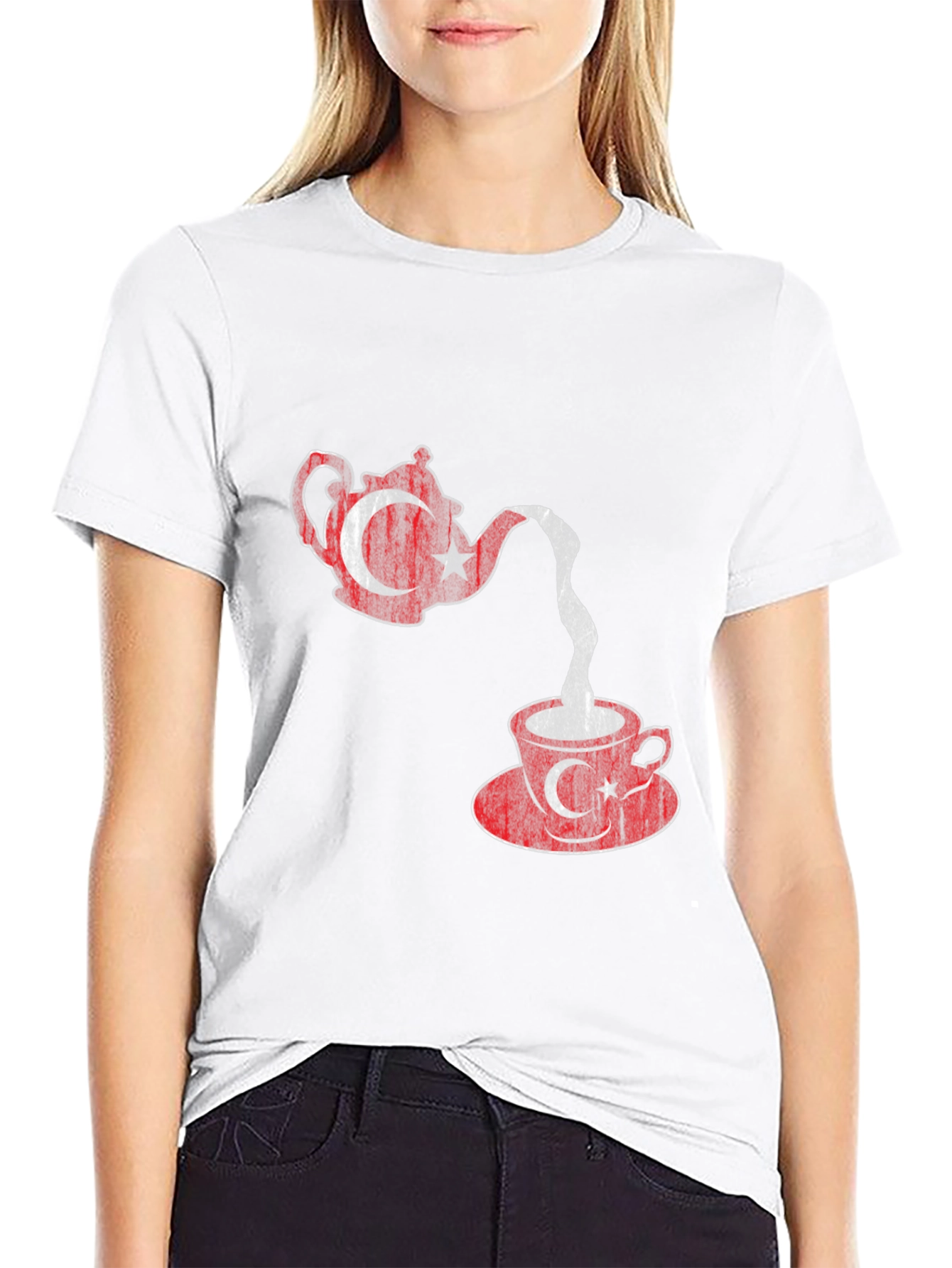 Turkey Tea Flag Graphic T-Shirt