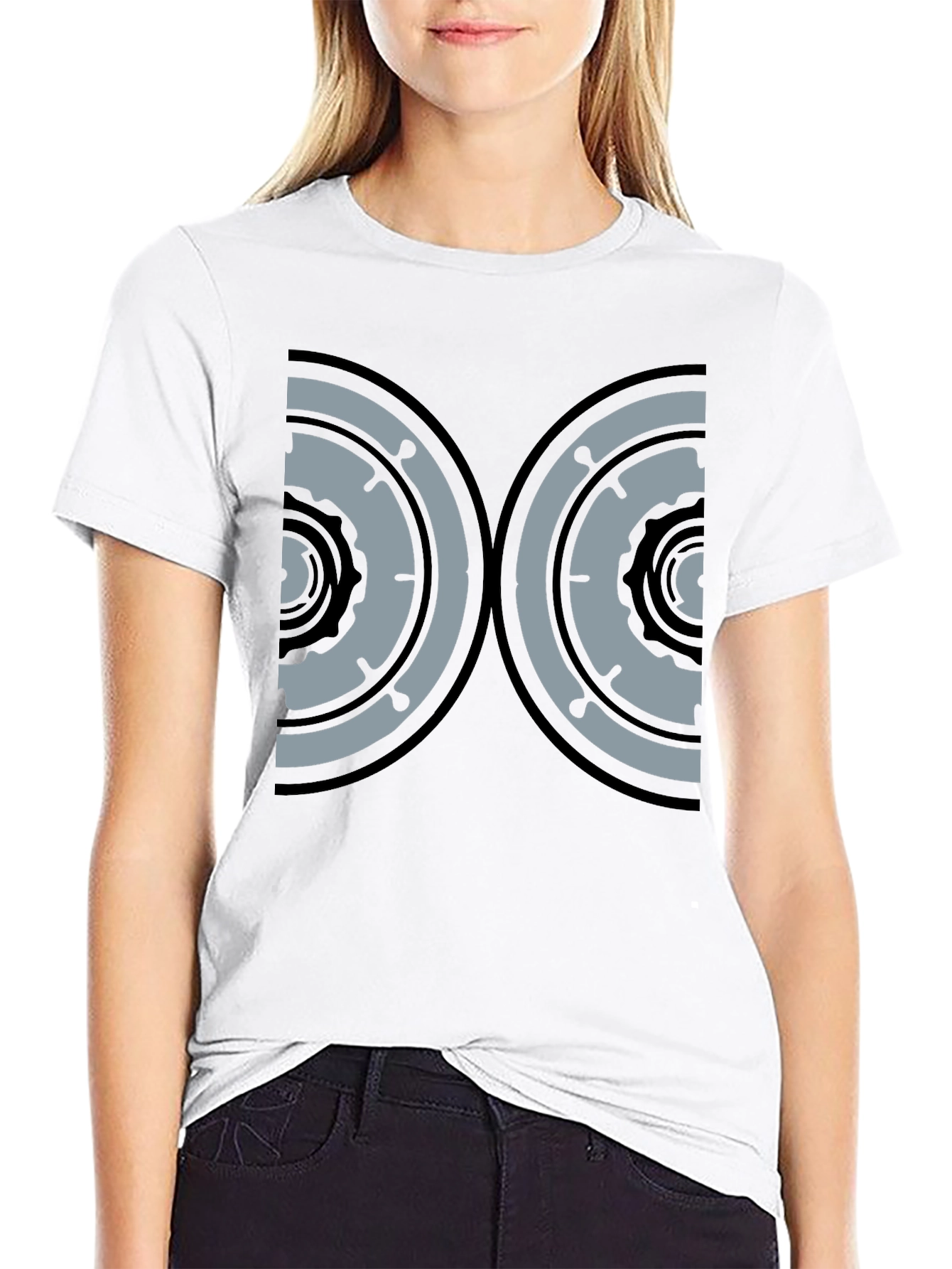 Novelty Graphic Tee - Twin Dial Design