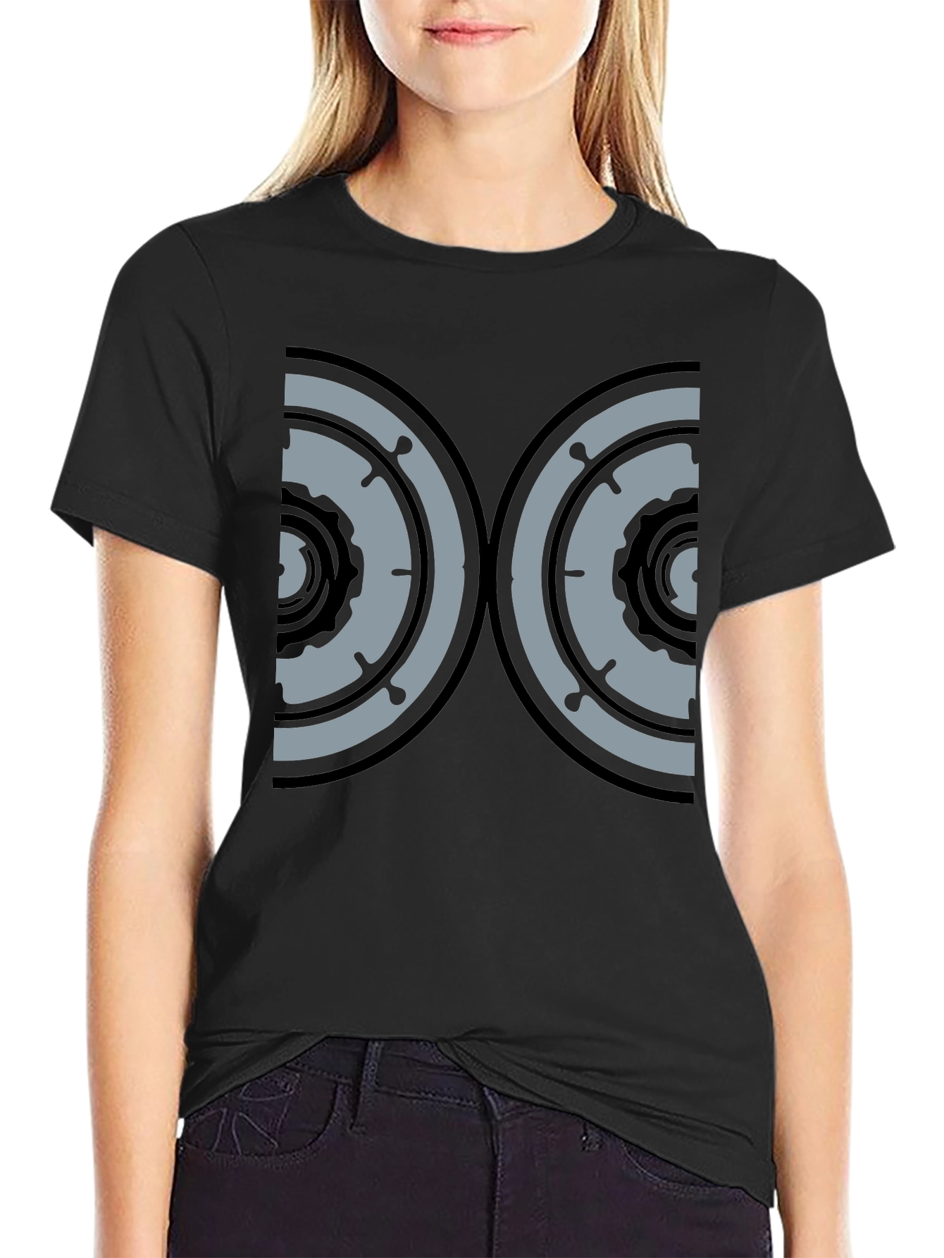 Novelty Graphic Tee - Twin Dial Design