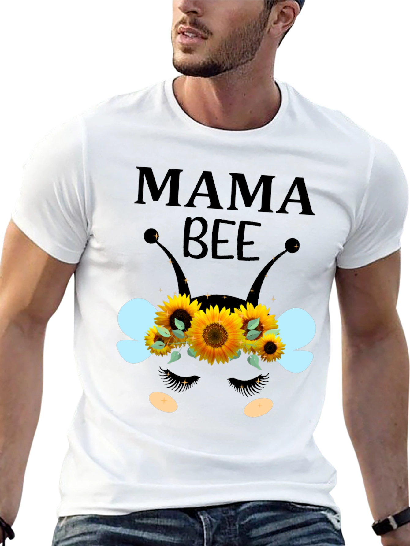 Mama Bee Sunflower Graphic Tee
