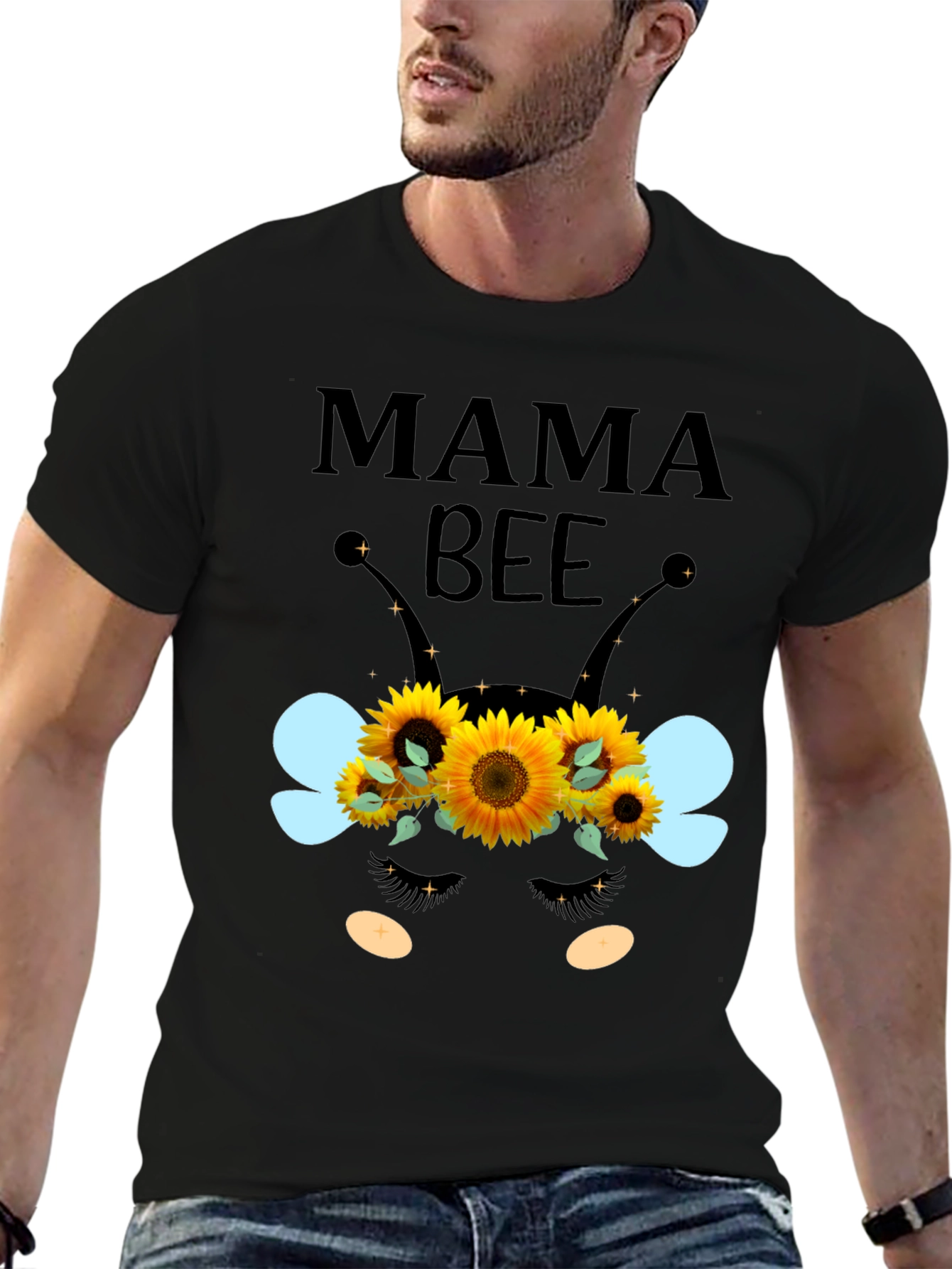 Mama Bee Sunflower Graphic Tee