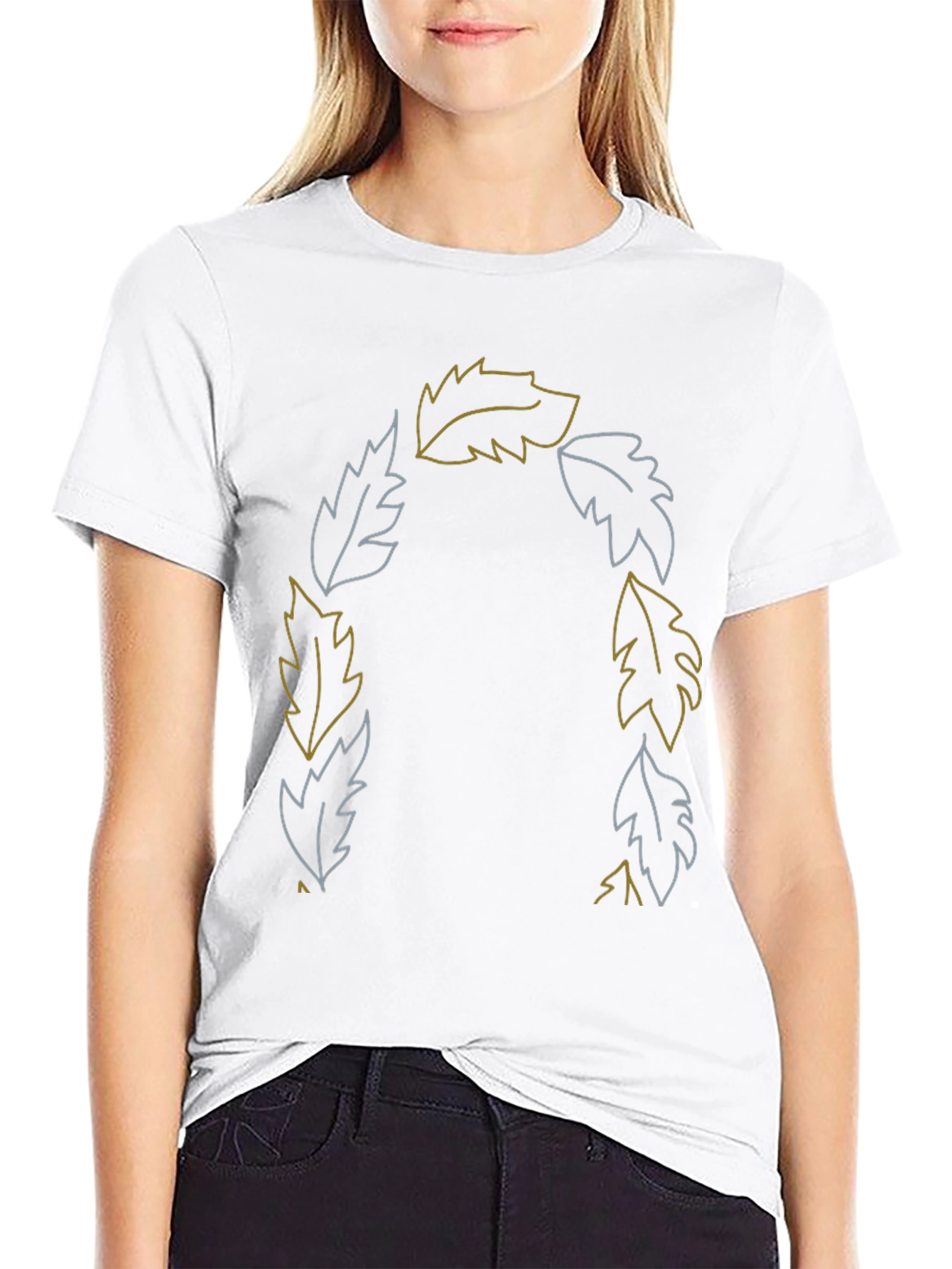 Leaf Crown Graphic Tee - Stylish Casual Comfort