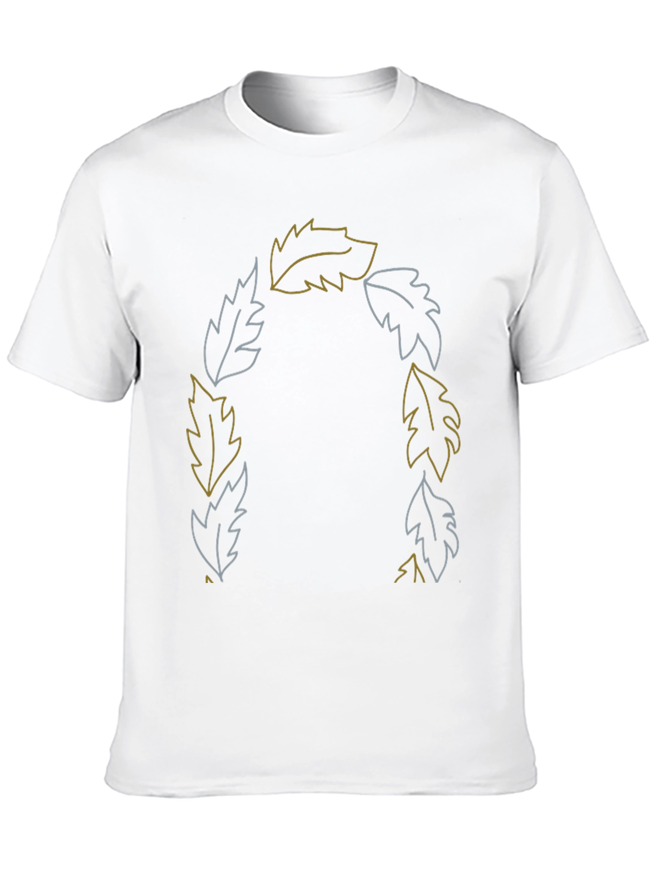 Leaf Crown Graphic Tee - Stylish Casual Comfort