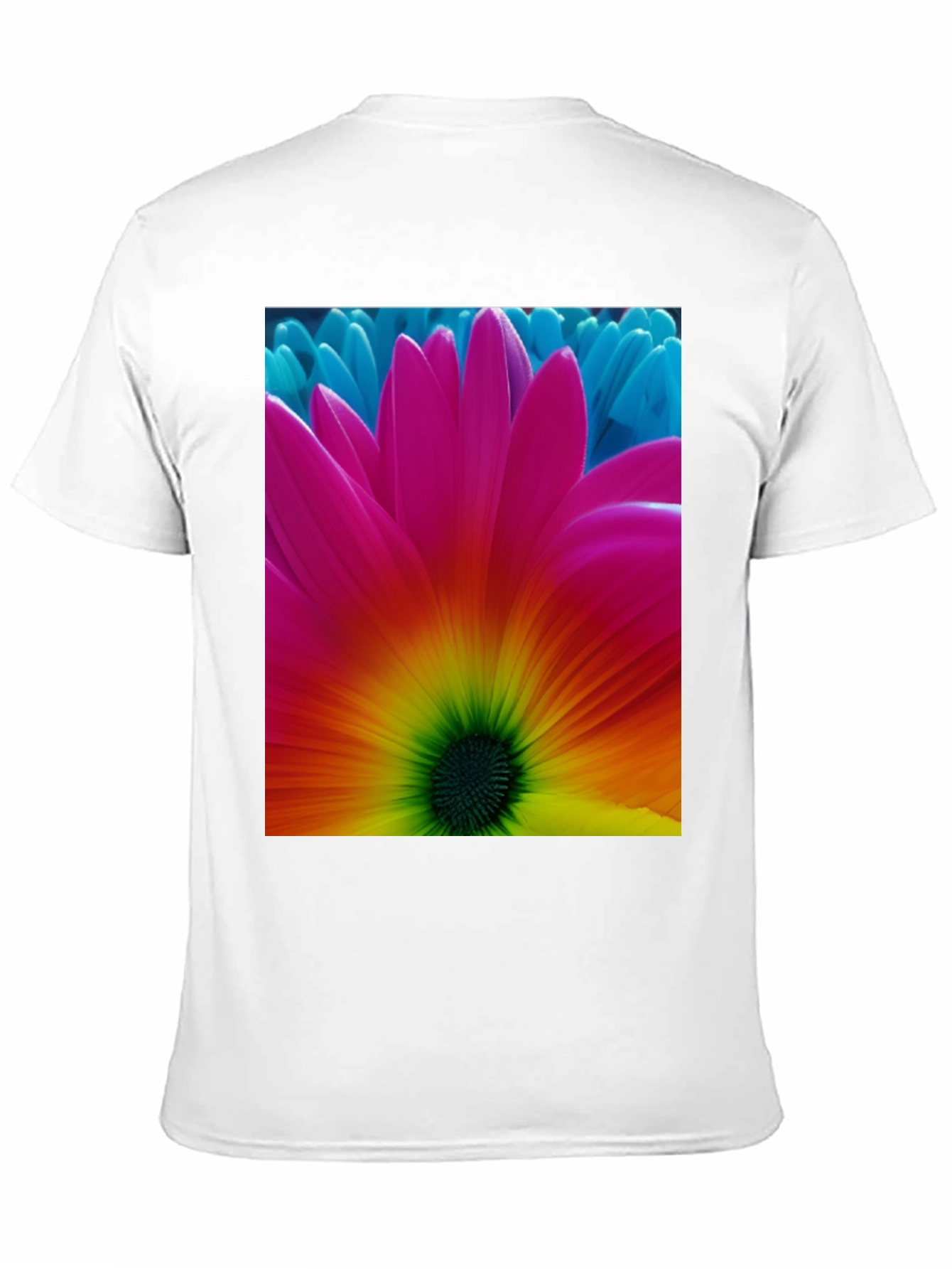 Bold Flower Graphic Black T-Shirt