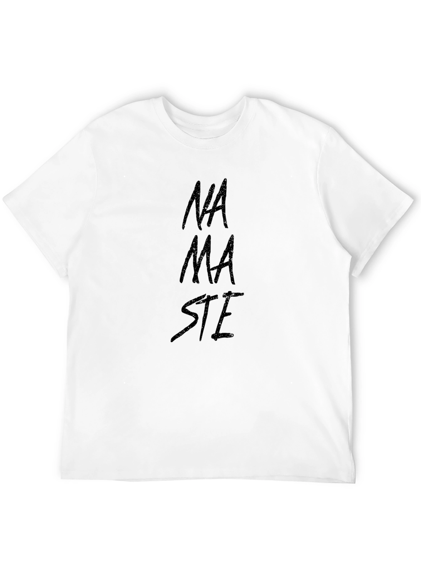 Namaste Graphic Tee - Casual Black T-Shirt