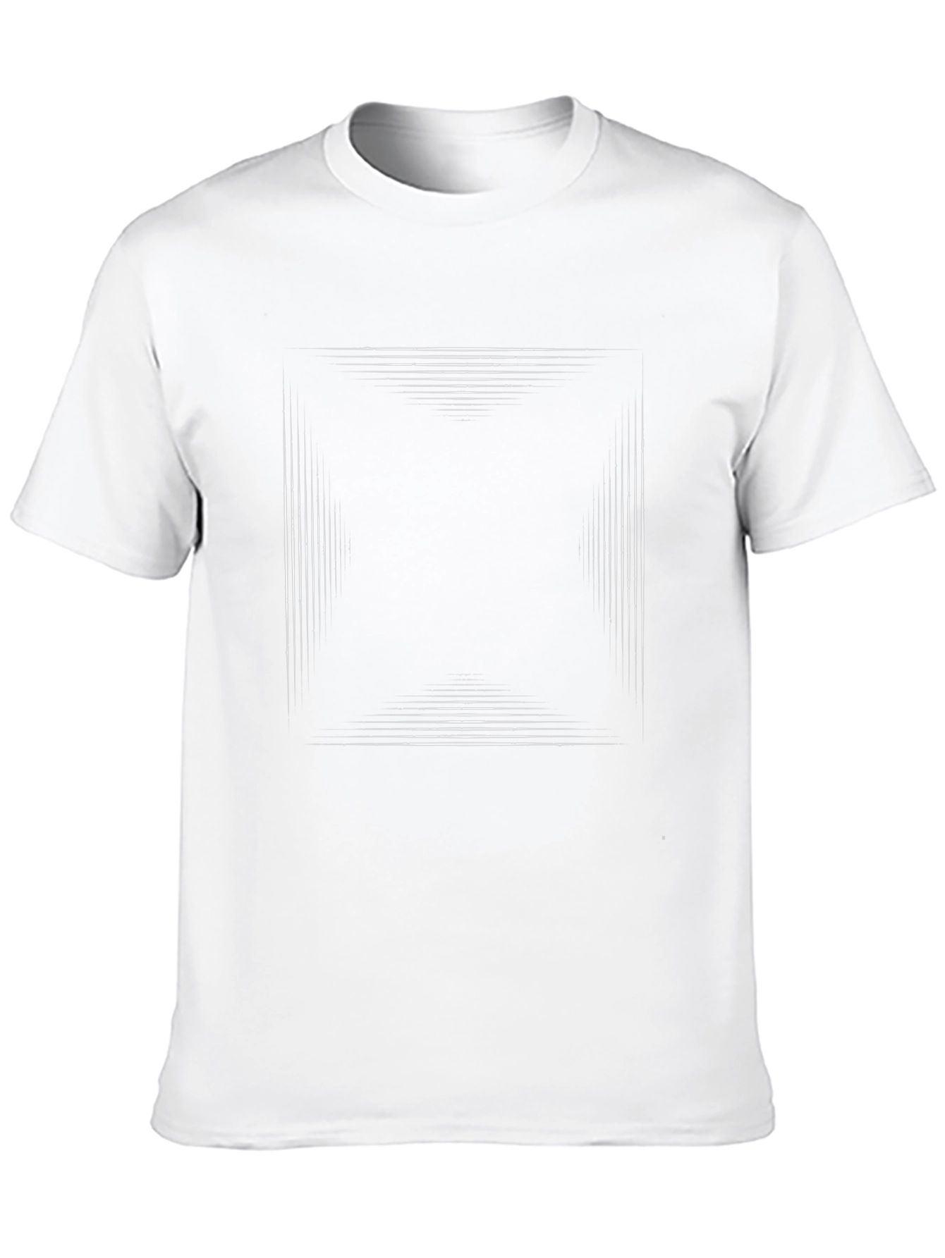 Abstract Lines Graphic Tee - Modern Black T-Shirt