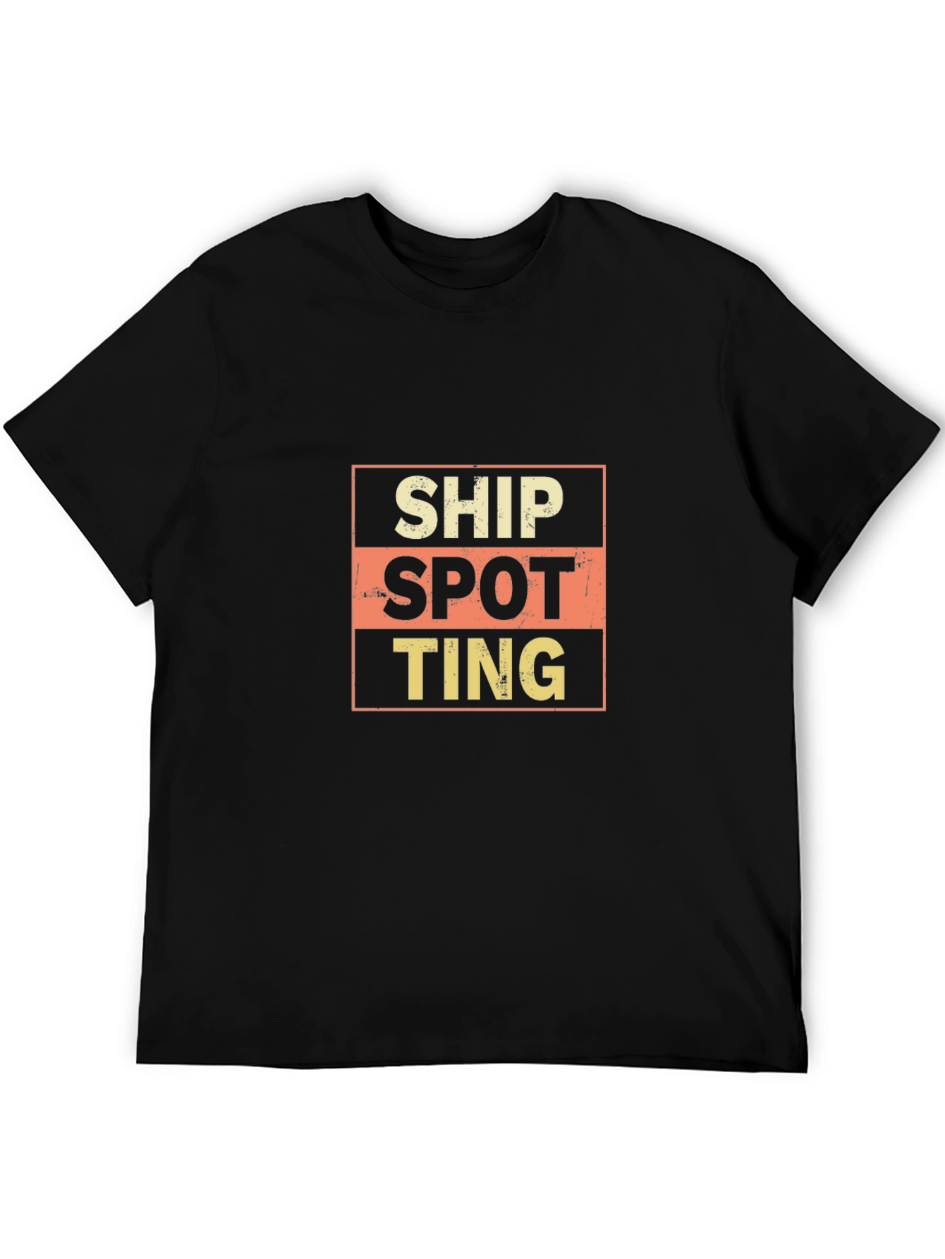 Ship Spotting Graphic T-Shirt - Classic Black Tee