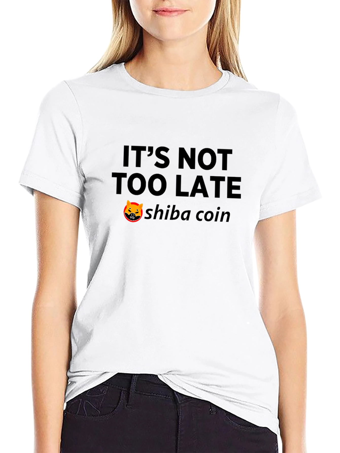 Shiba Coin Crypto T-Shirt - Its Not Too Late
