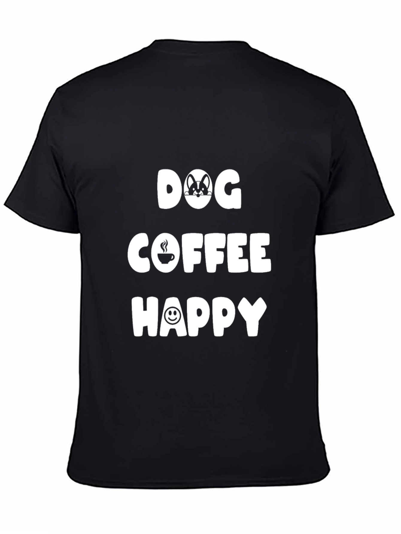 Dog Coffee Happy Graphic Tee
