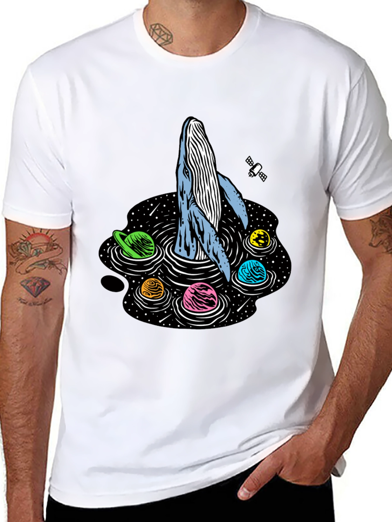 Cosmic Whale T-Shirt - Galaxy Adventure!