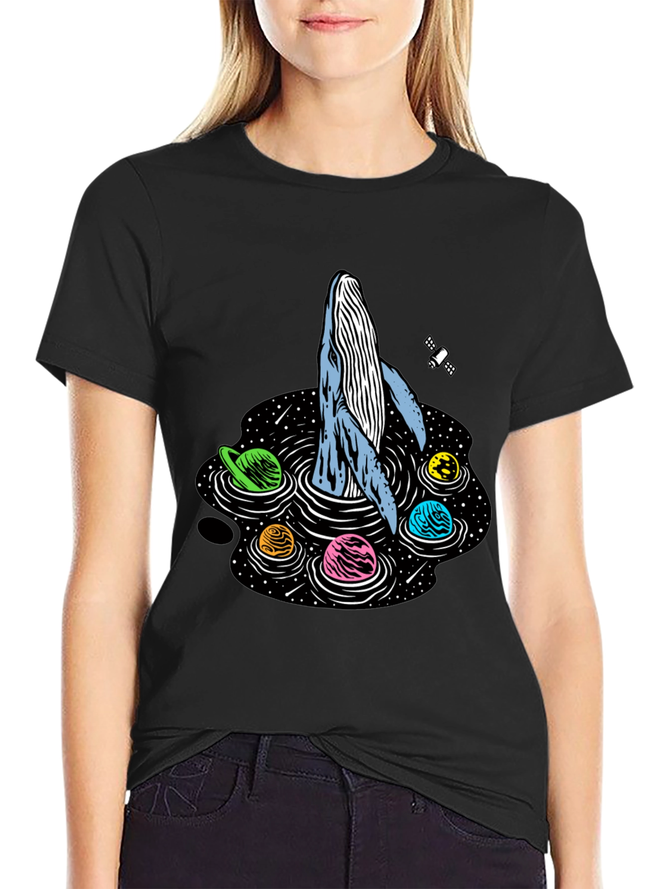 Cosmic Whale T-Shirt - Galaxy Adventure!