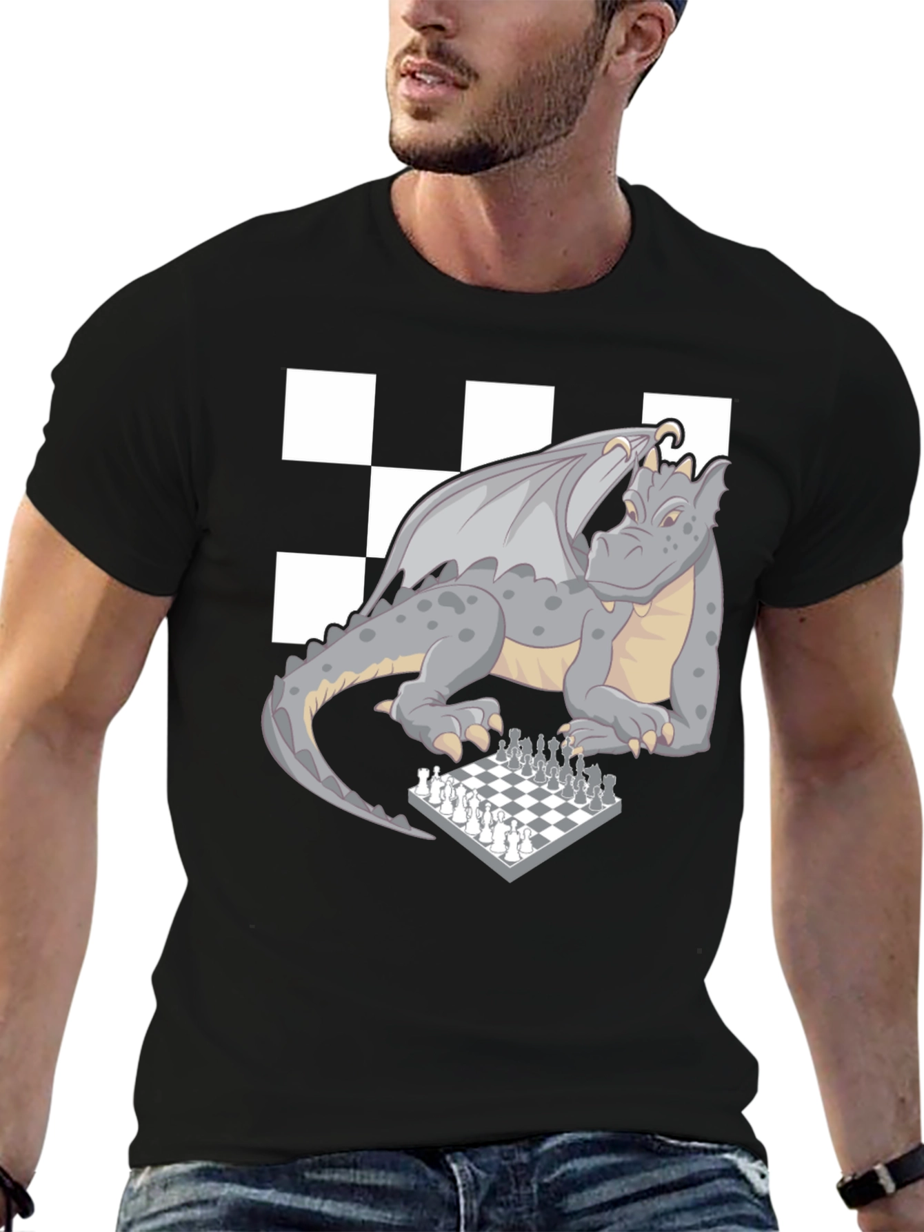 Dragon Chess Master T-Shirt - Novelty Graphic Tee