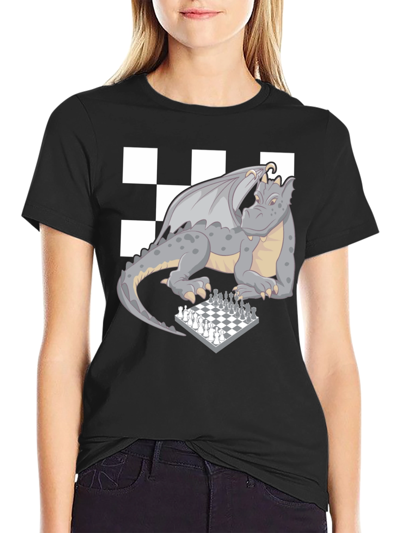 Dragon Chess Master T-Shirt - Novelty Graphic Tee