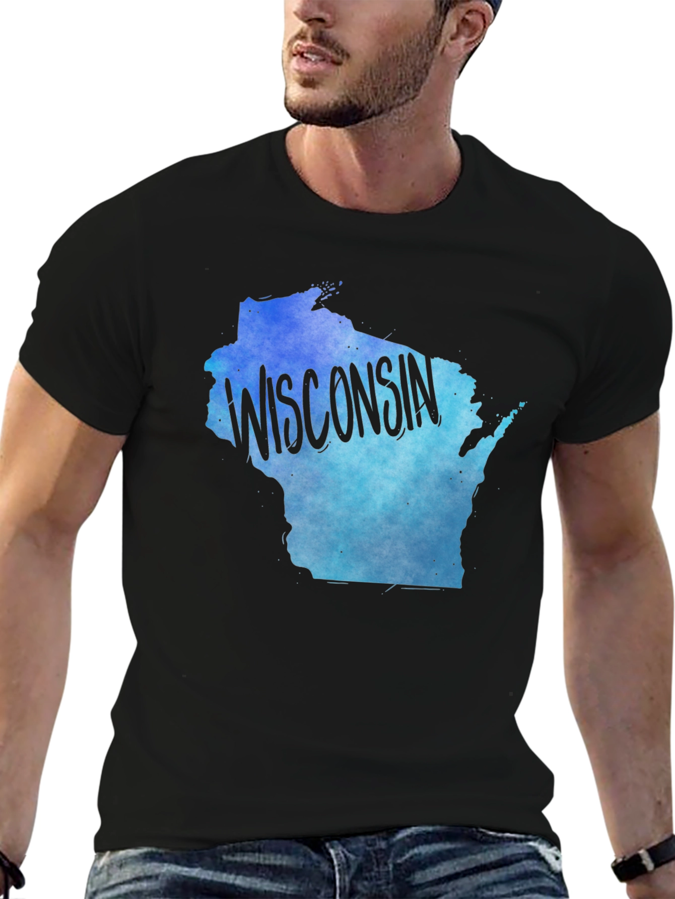 Wisconsin State Pride Tee - Gradient Design