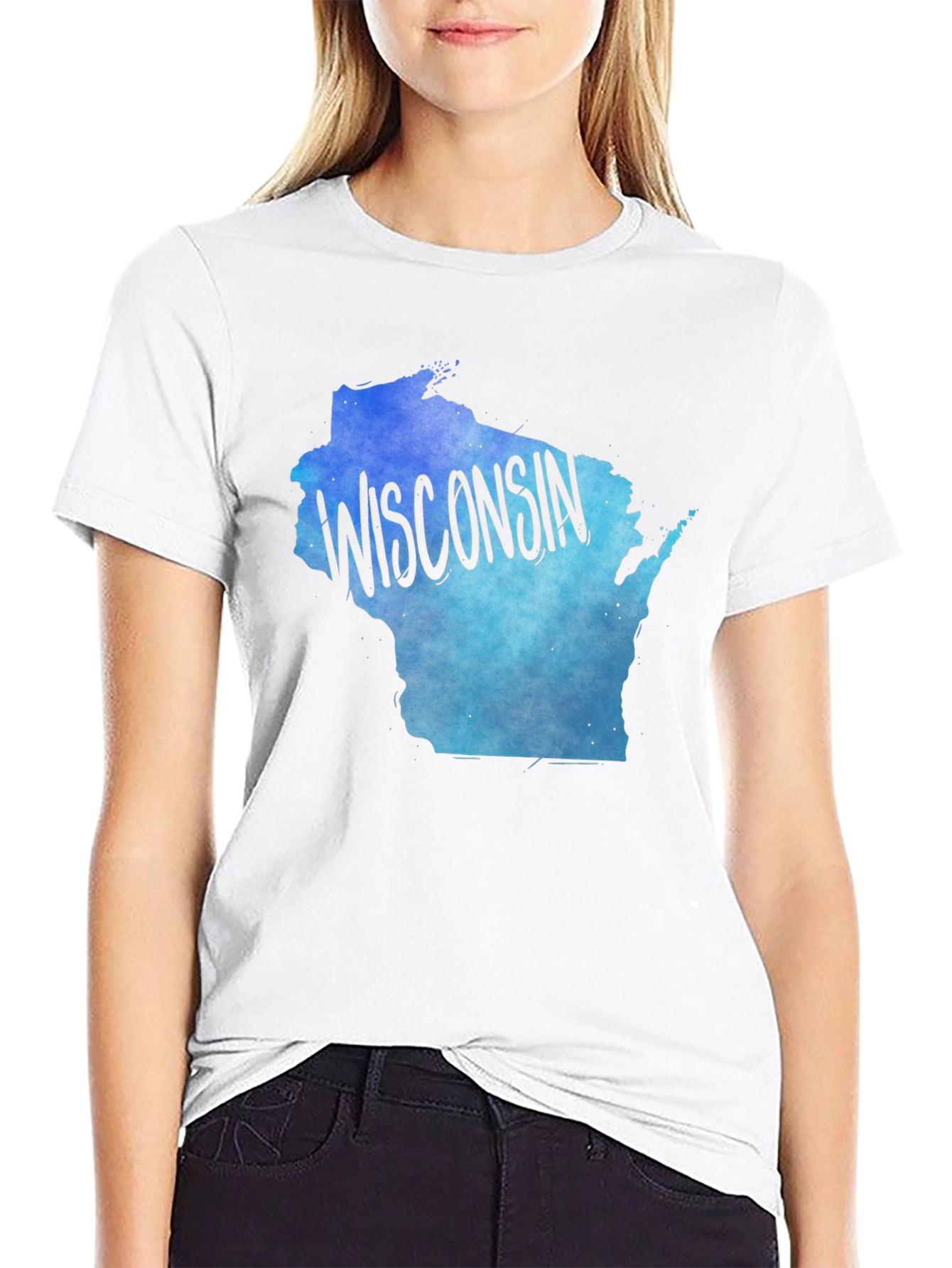 Wisconsin State Pride Tee - Gradient Design